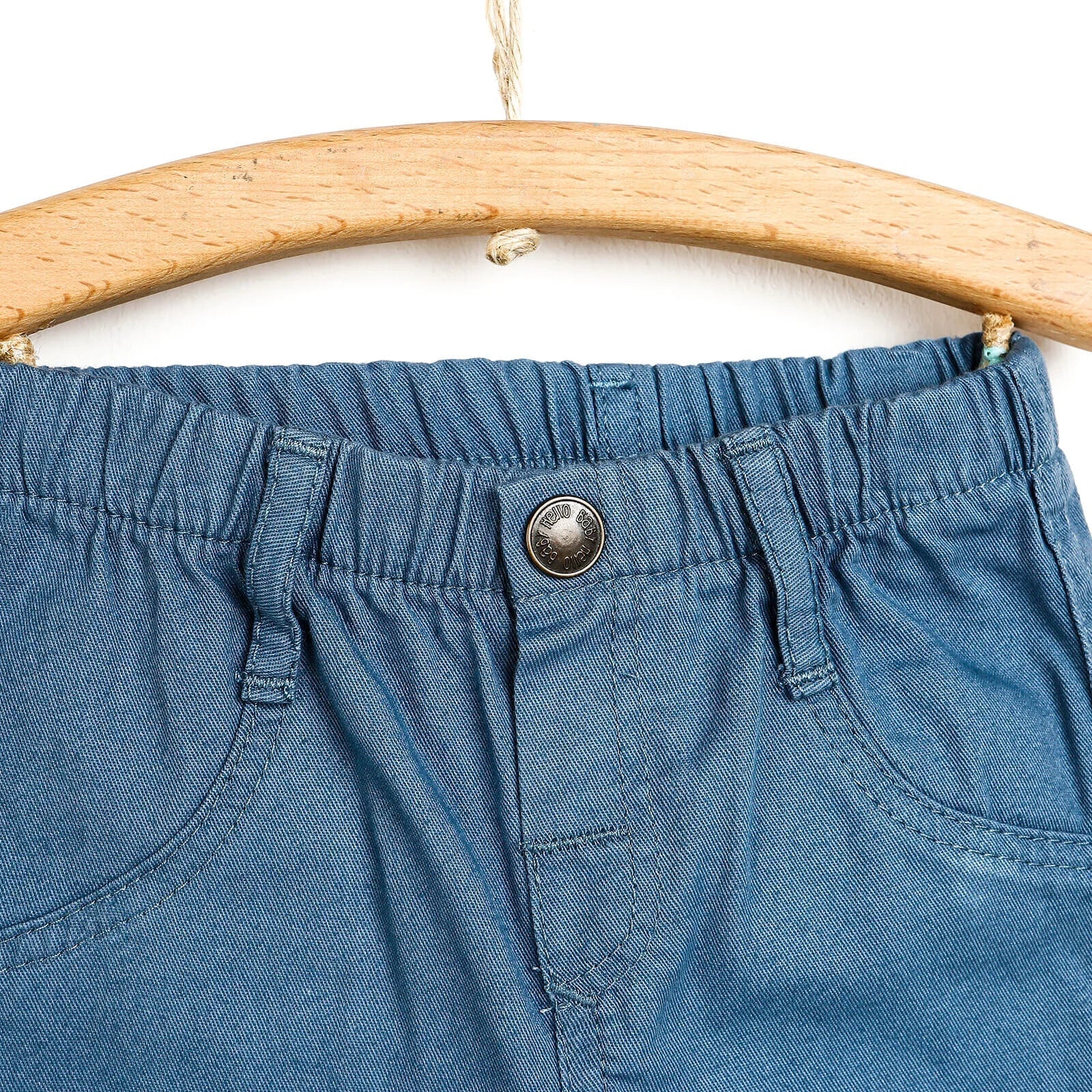 HelloBaby Basic Baby Boy Woven Pants - Dark Blue - mezetto ebebek ebebek
