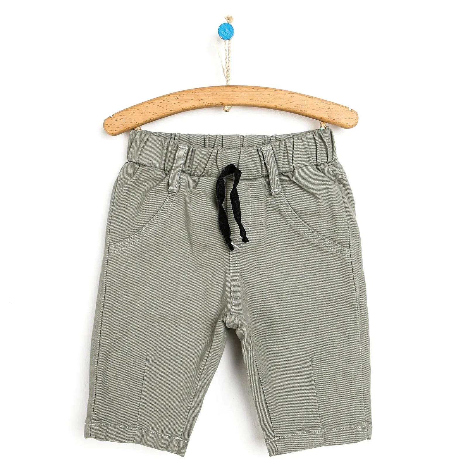 HelloBaby Basic Baby Boy Woven Pants - Dark Green - mezetto ebebek ebebek