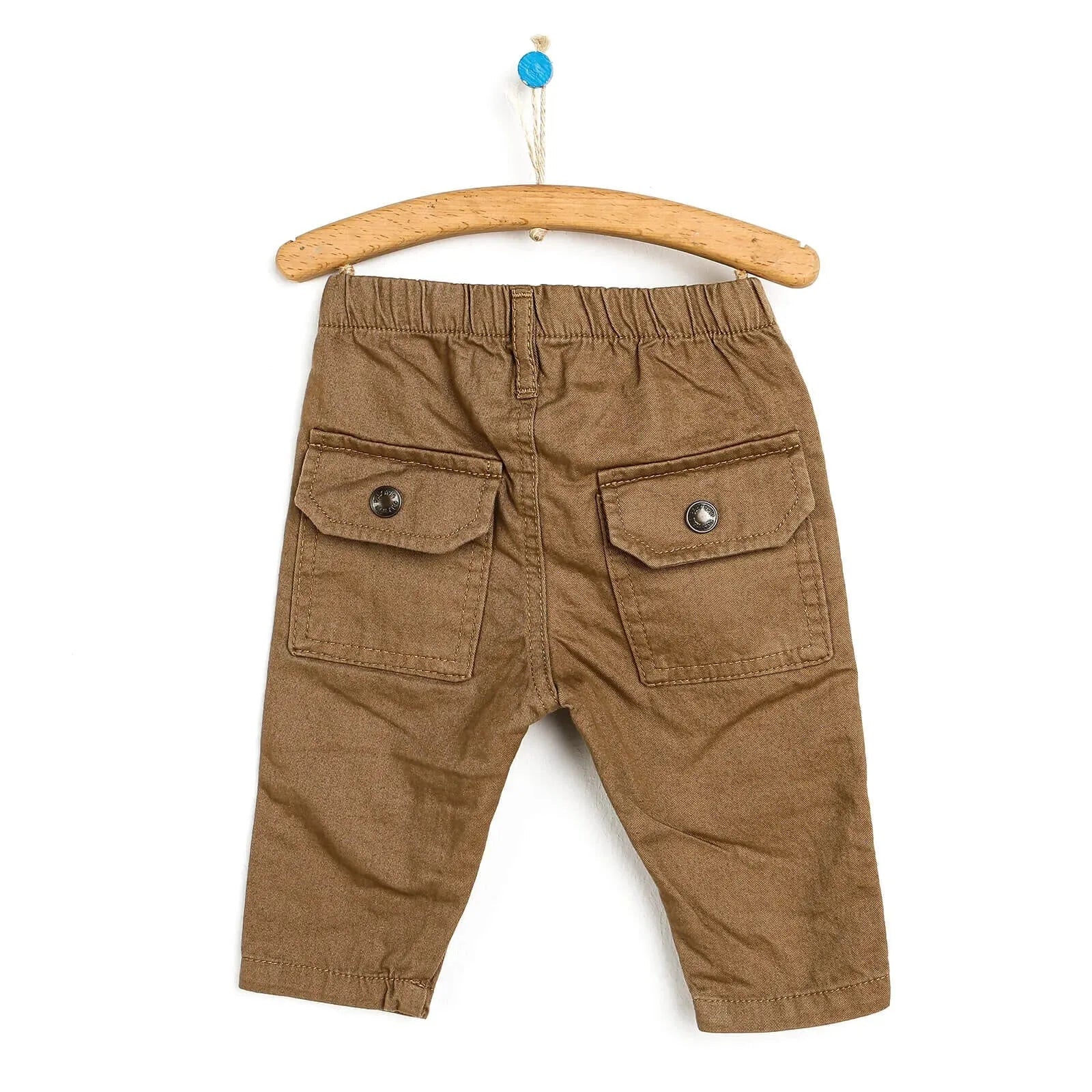 HelloBaby Basic Baby Boy Woven Pants - Light Brown - mezetto ebebek ebebek