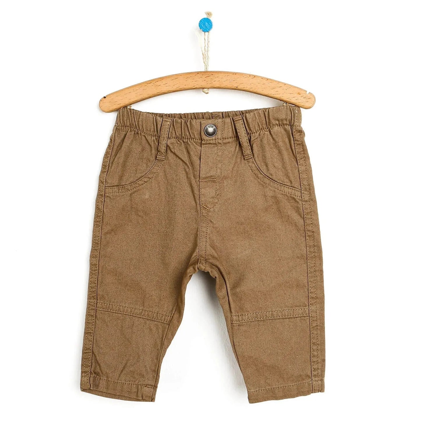 HelloBaby Basic Baby Boy Woven Pants - Light Brown - mezetto ebebek ebebek