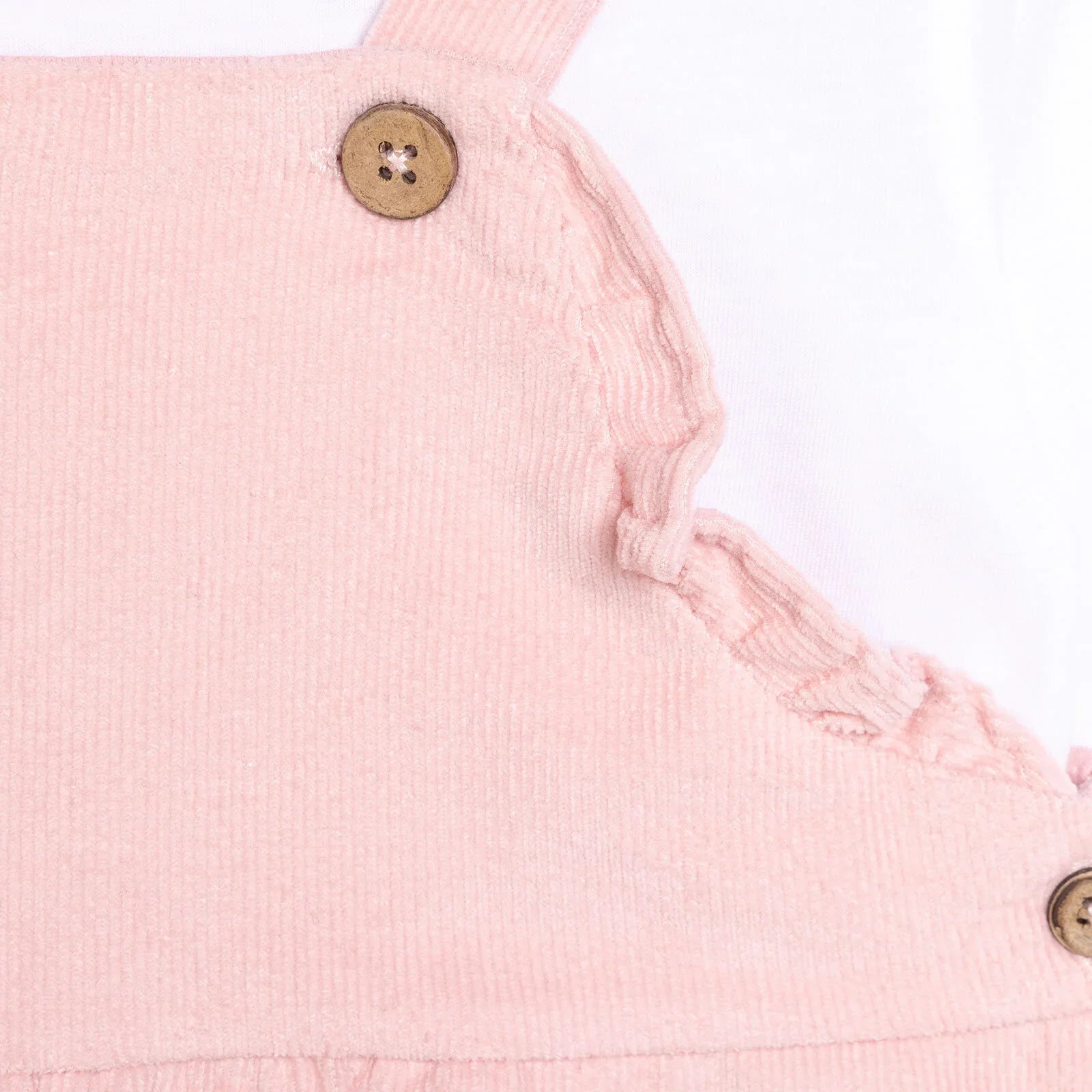 HelloBaby Basic Baby Girl Dungaree - Powder - mezetto ebebek ebebek
