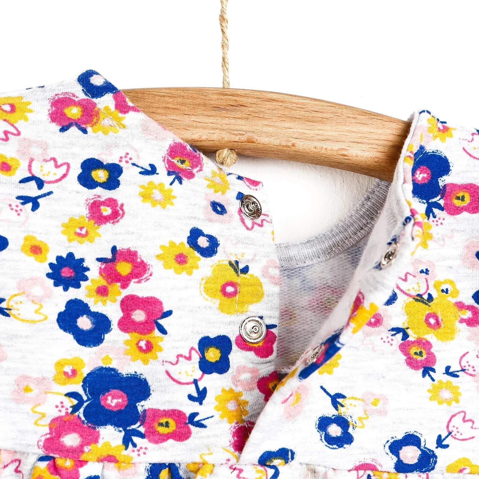 HelloBaby Basic Baby Girl Floral Dress - Multicolour - mezetto ebebek ebebek