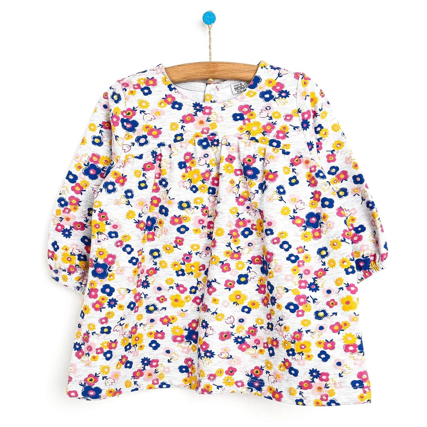 HelloBaby Basic Baby Girl Floral Dress - Multicolour - mezetto ebebek ebebek
