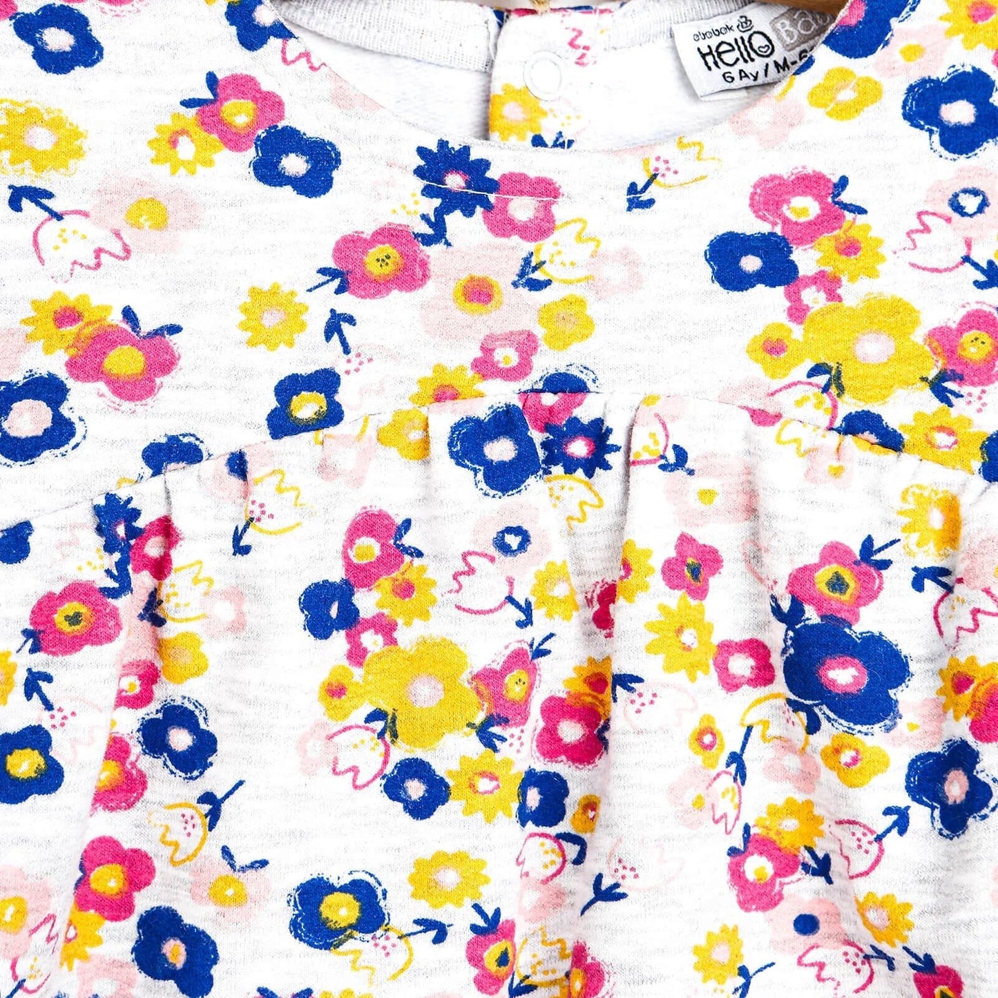 HelloBaby Basic Baby Girl Floral Dress - Multicolour - mezetto ebebek ebebek