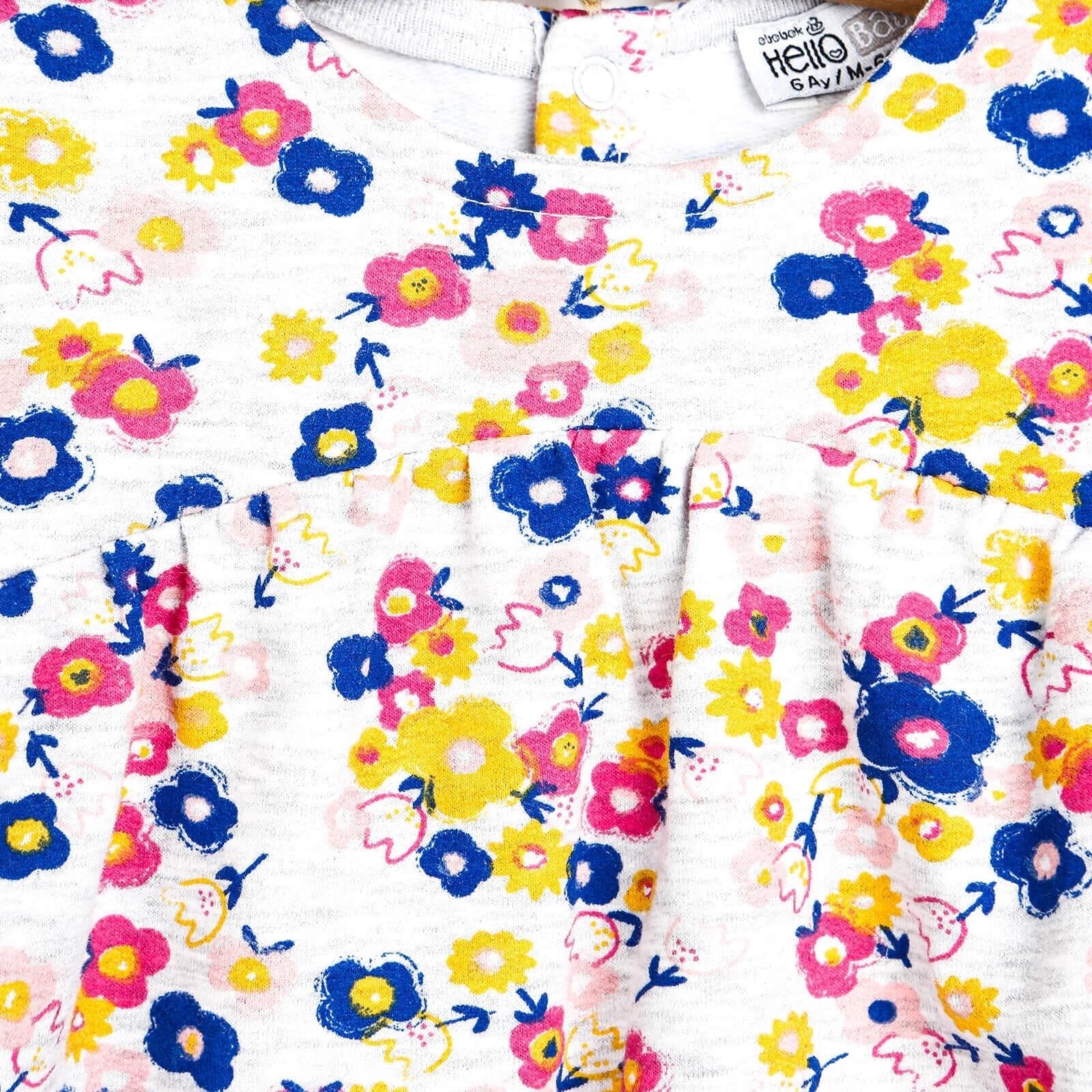 HelloBaby Basic Baby Girl Floral Dress - Multicolour - mezetto ebebek ebebek