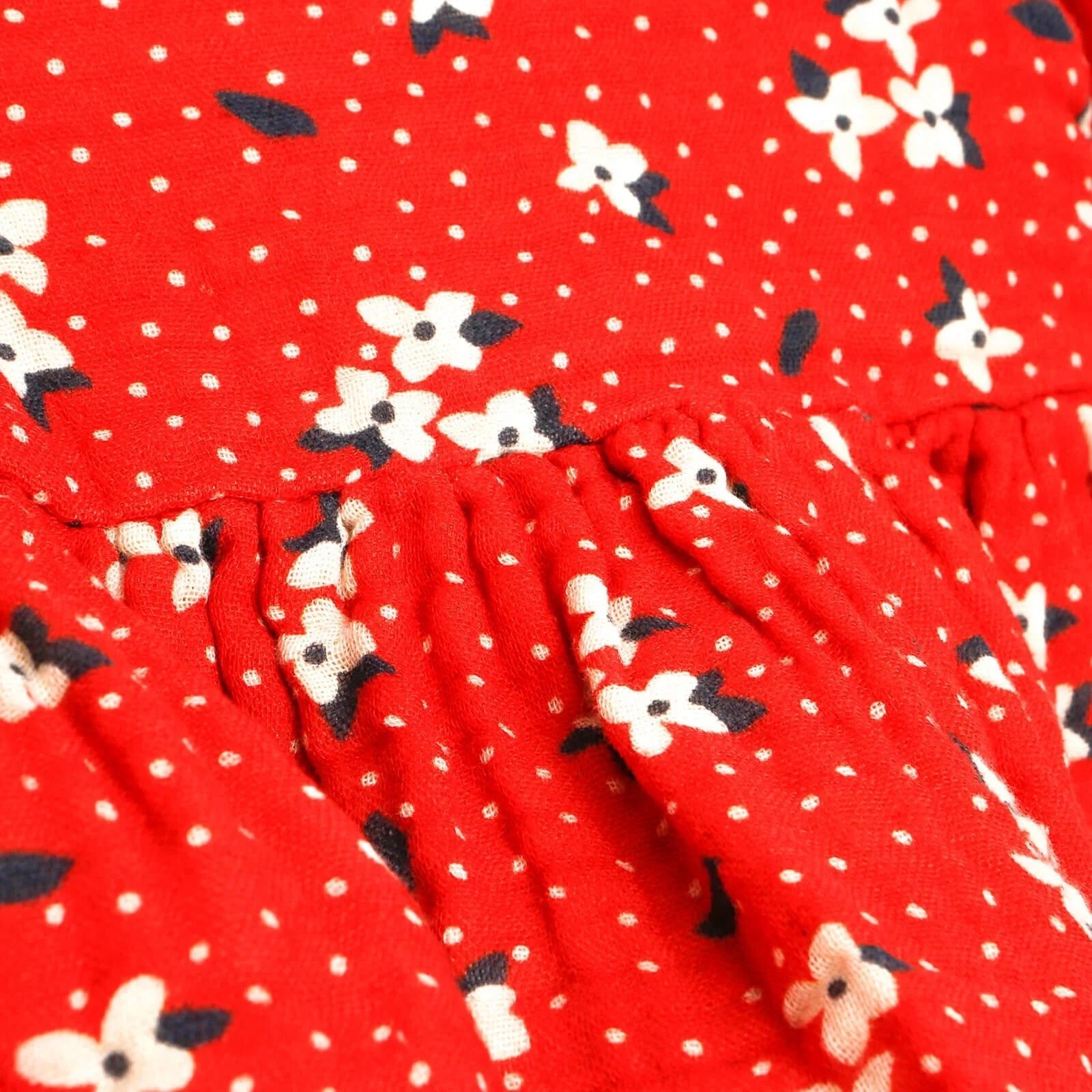 HelloBaby Basic Baby Girl Floral Muslin - Coral - mezetto ebebek ebebek