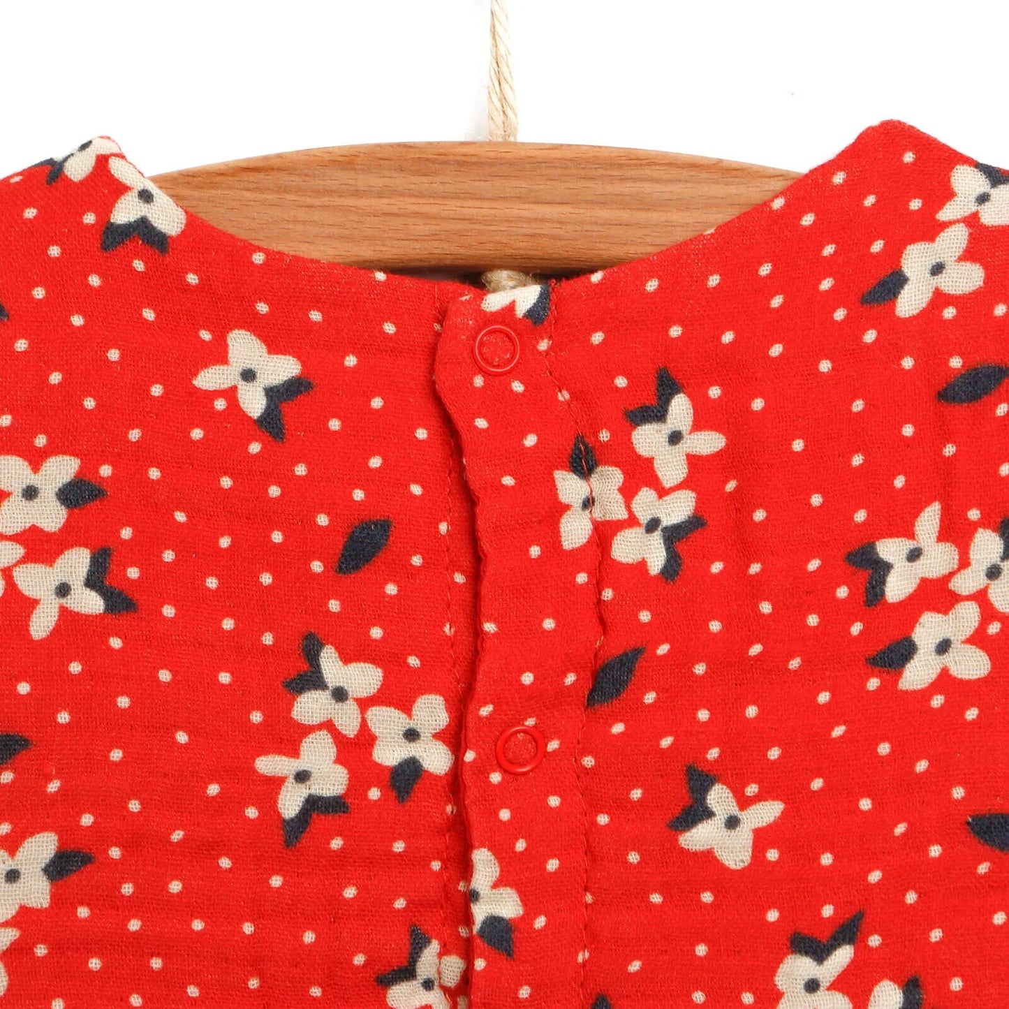 HelloBaby Basic Baby Girl Floral Muslin - Coral - mezetto ebebek ebebek