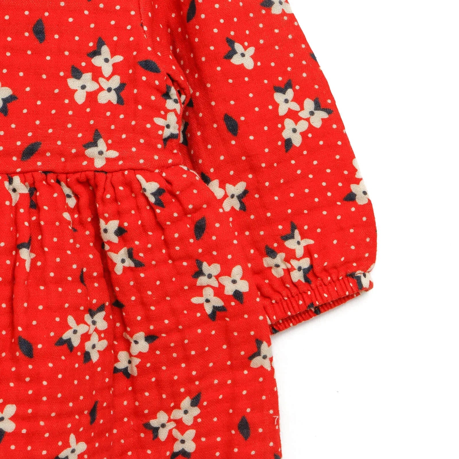 HelloBaby Basic Baby Girl Floral Muslin - Coral - mezetto ebebek ebebek