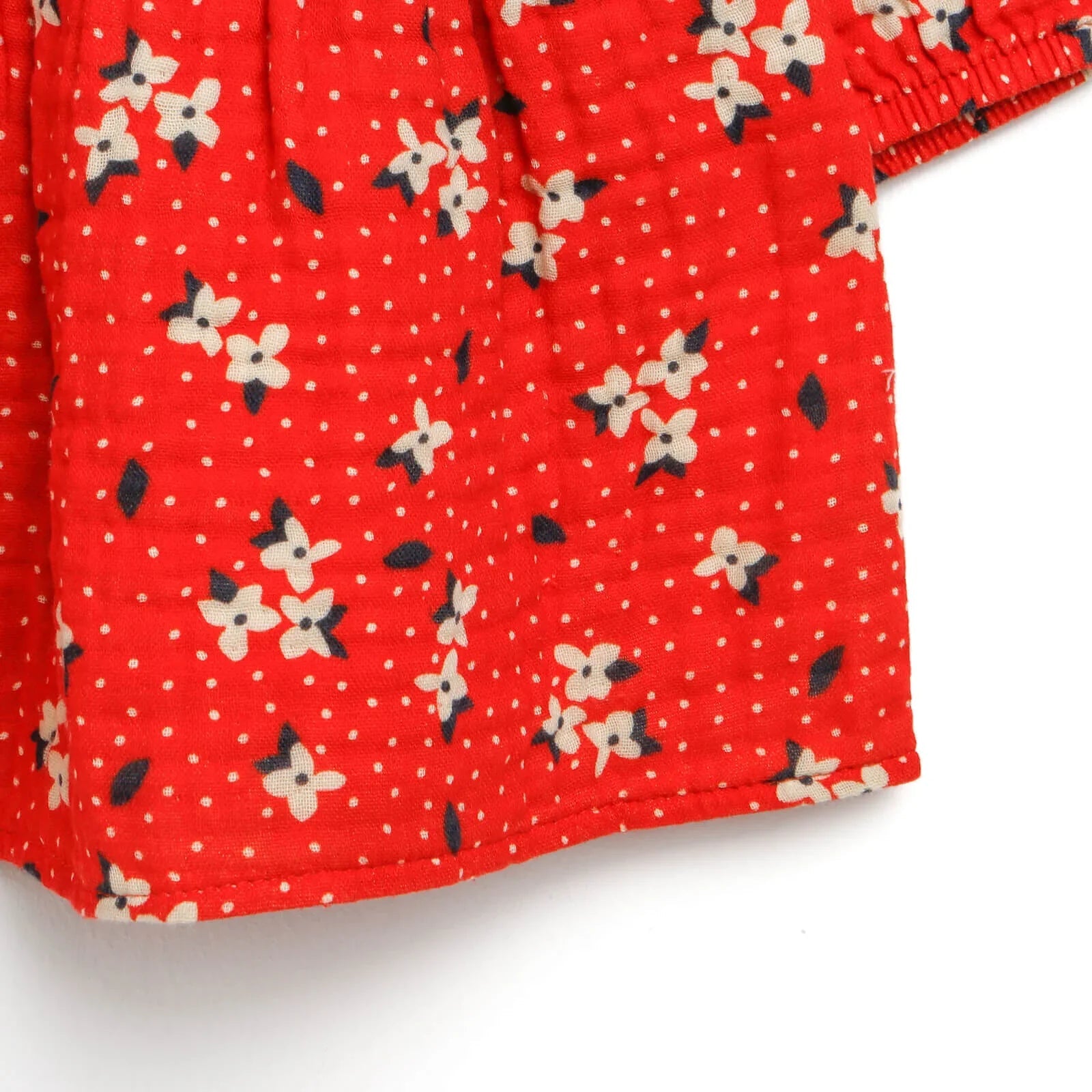 HelloBaby Basic Baby Girl Floral Muslin - Coral - mezetto ebebek ebebek