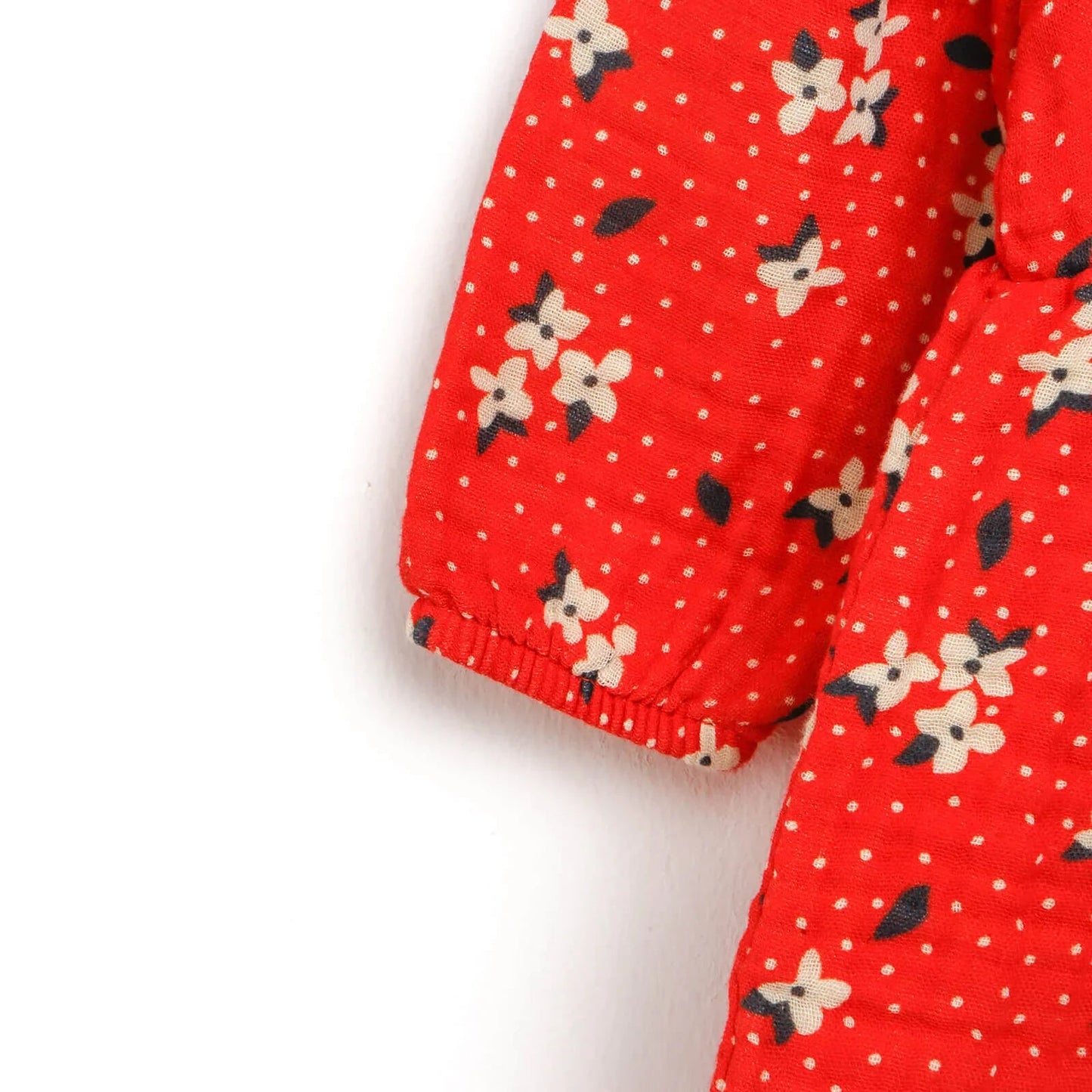 HelloBaby Basic Baby Girl Floral Muslin - Coral - mezetto ebebek ebebek