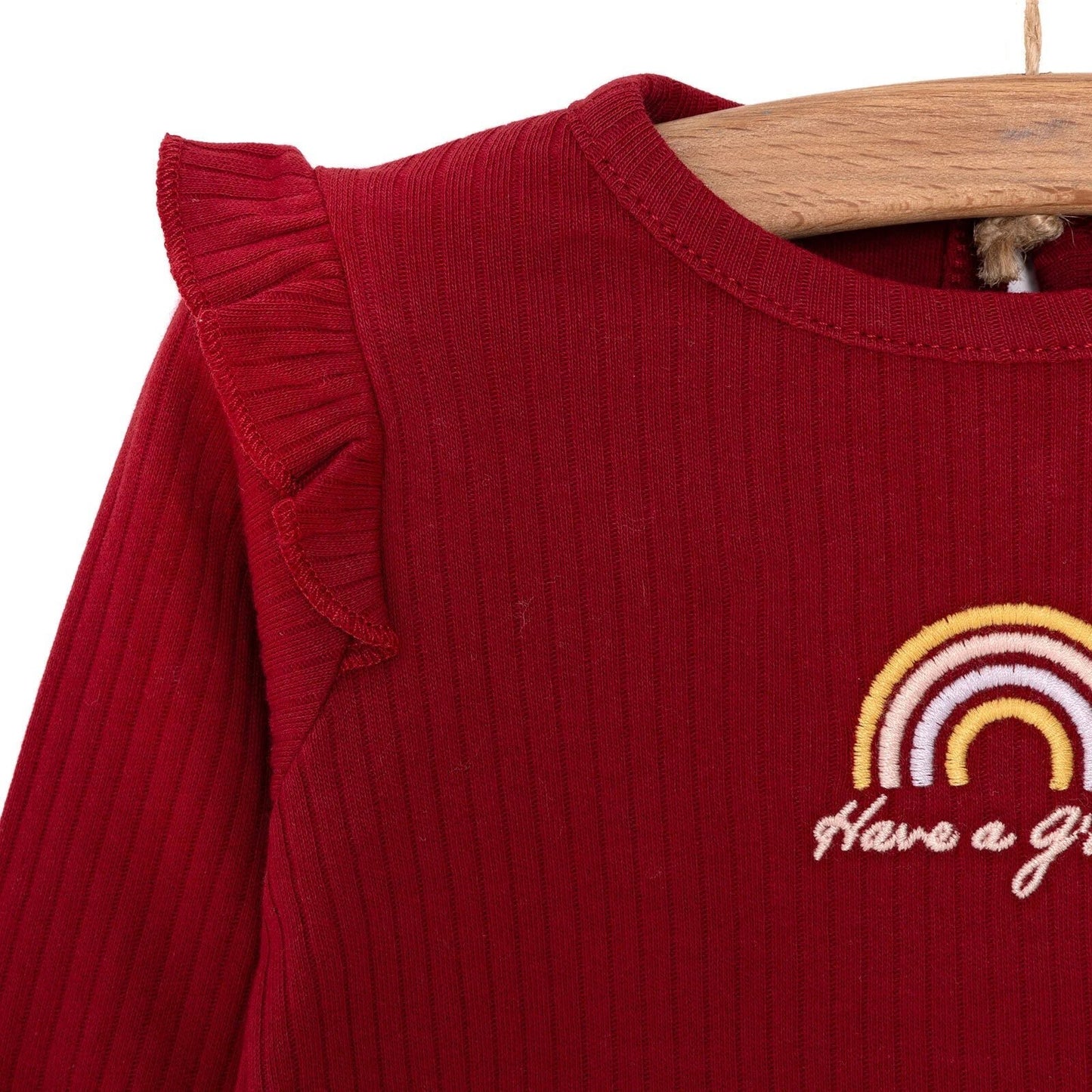 HelloBaby Basic Baby Girl Jogger - Maroon - mezetto ebebek ebebek