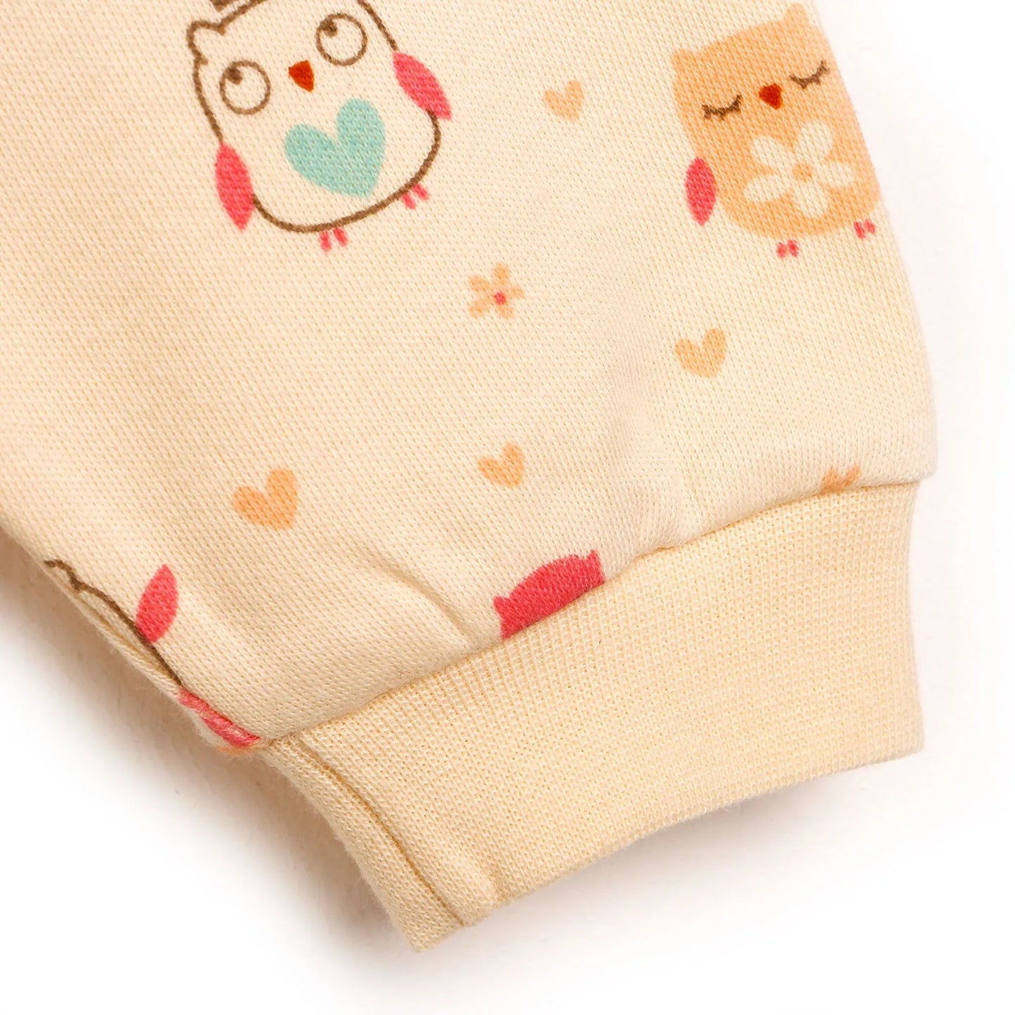 HelloBaby Basic Baby Girl Pyjamas Set - Ecru - mezetto ebebek ebebek