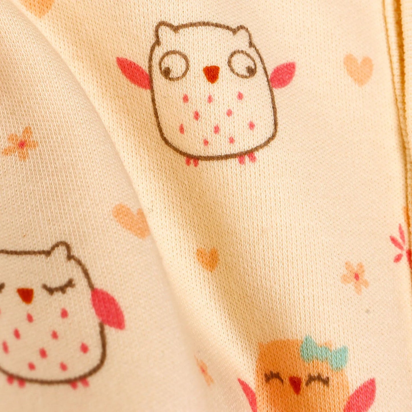 HelloBaby Basic Baby Girl Pyjamas Set - Ecru - mezetto ebebek ebebek