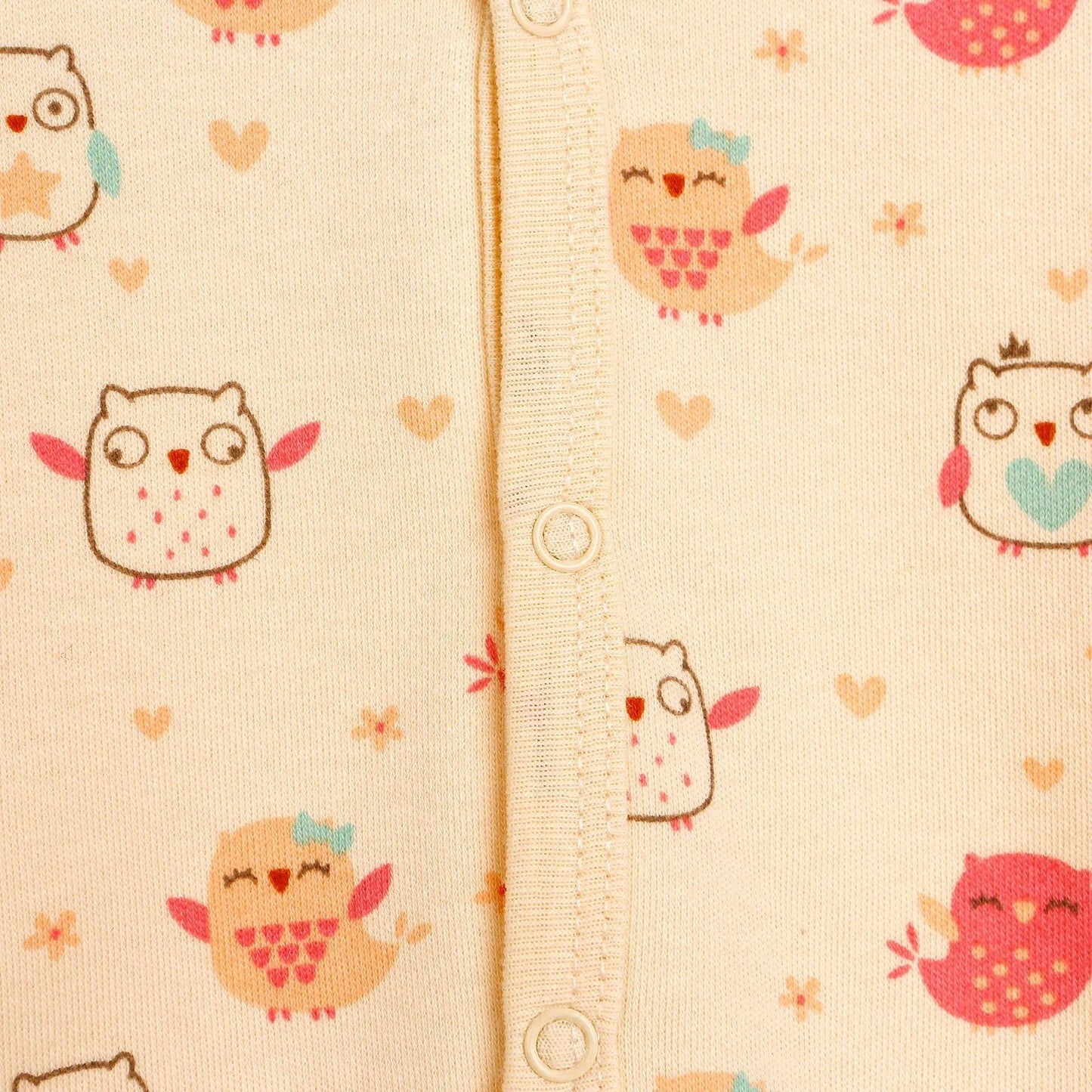 HelloBaby Basic Baby Girl Pyjamas Set - Ecru - mezetto ebebek ebebek