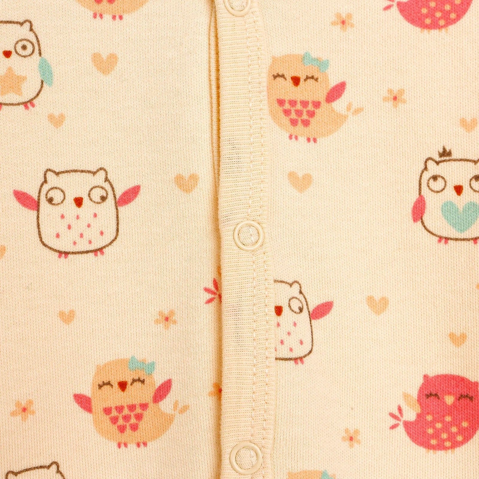 HelloBaby Basic Baby Girl Pyjamas Set - Ecru - mezetto ebebek ebebek