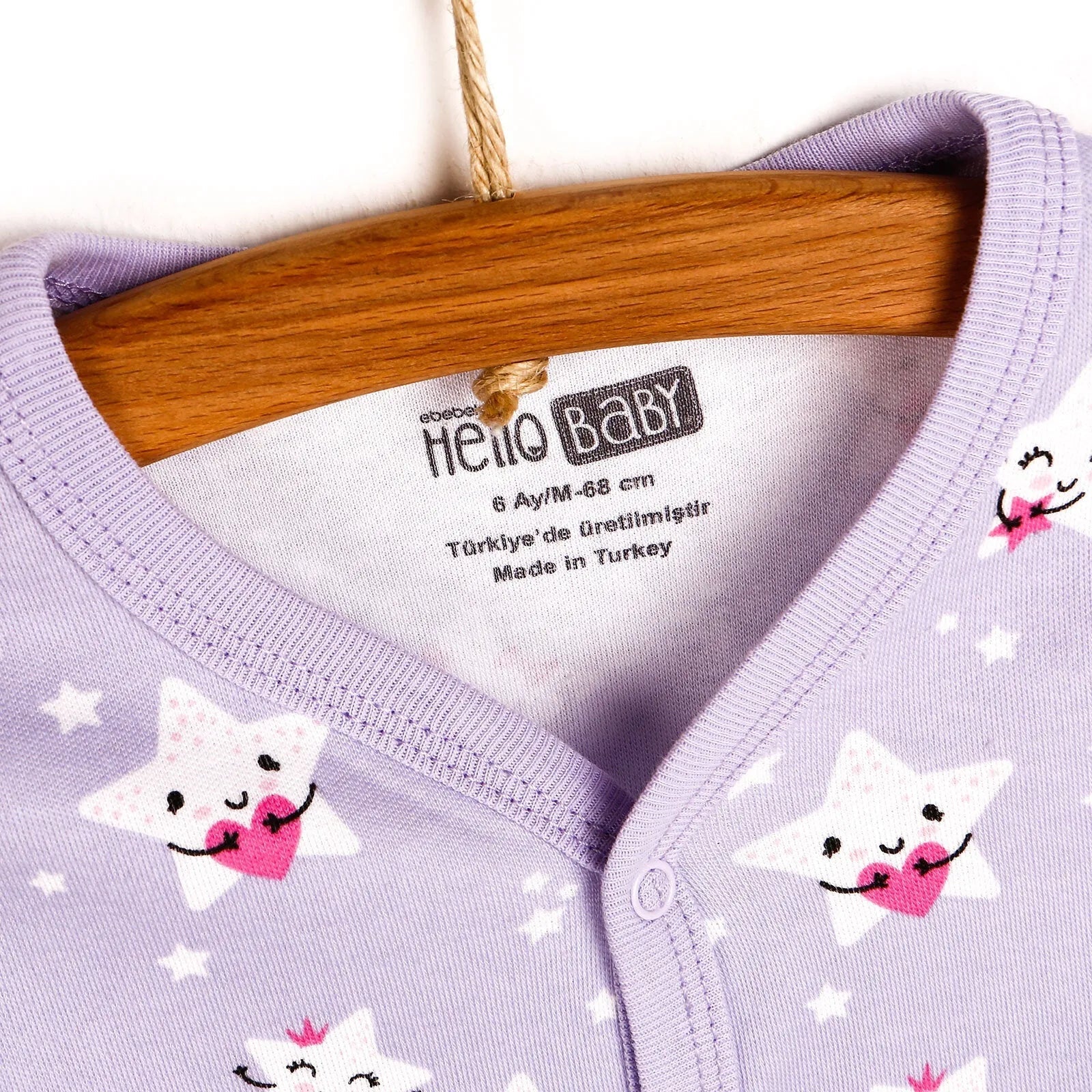 HelloBaby Basic Baby Girl Pyjamas Set - Lilac - mezetto ebebek ebebek