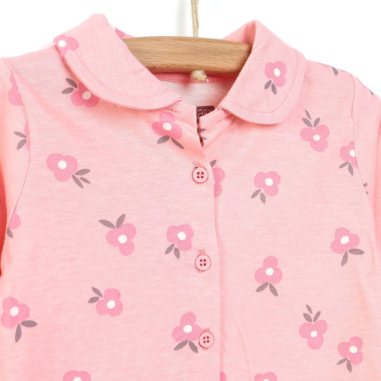 HelloBaby Basic Baby Girl Pyjamas Set - Powder - mezetto ebebek ebebek