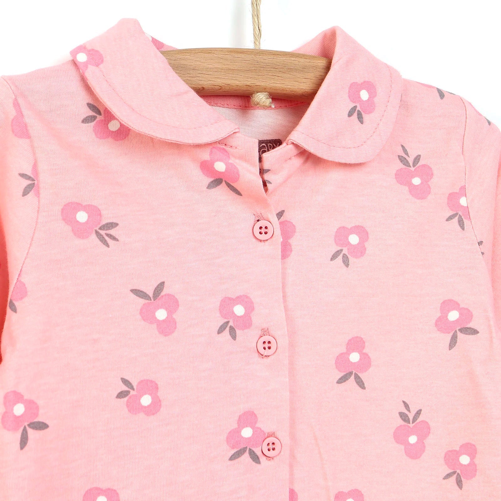 HelloBaby Basic Baby Girl Pyjamas Set - Powder - mezetto ebebek ebebek