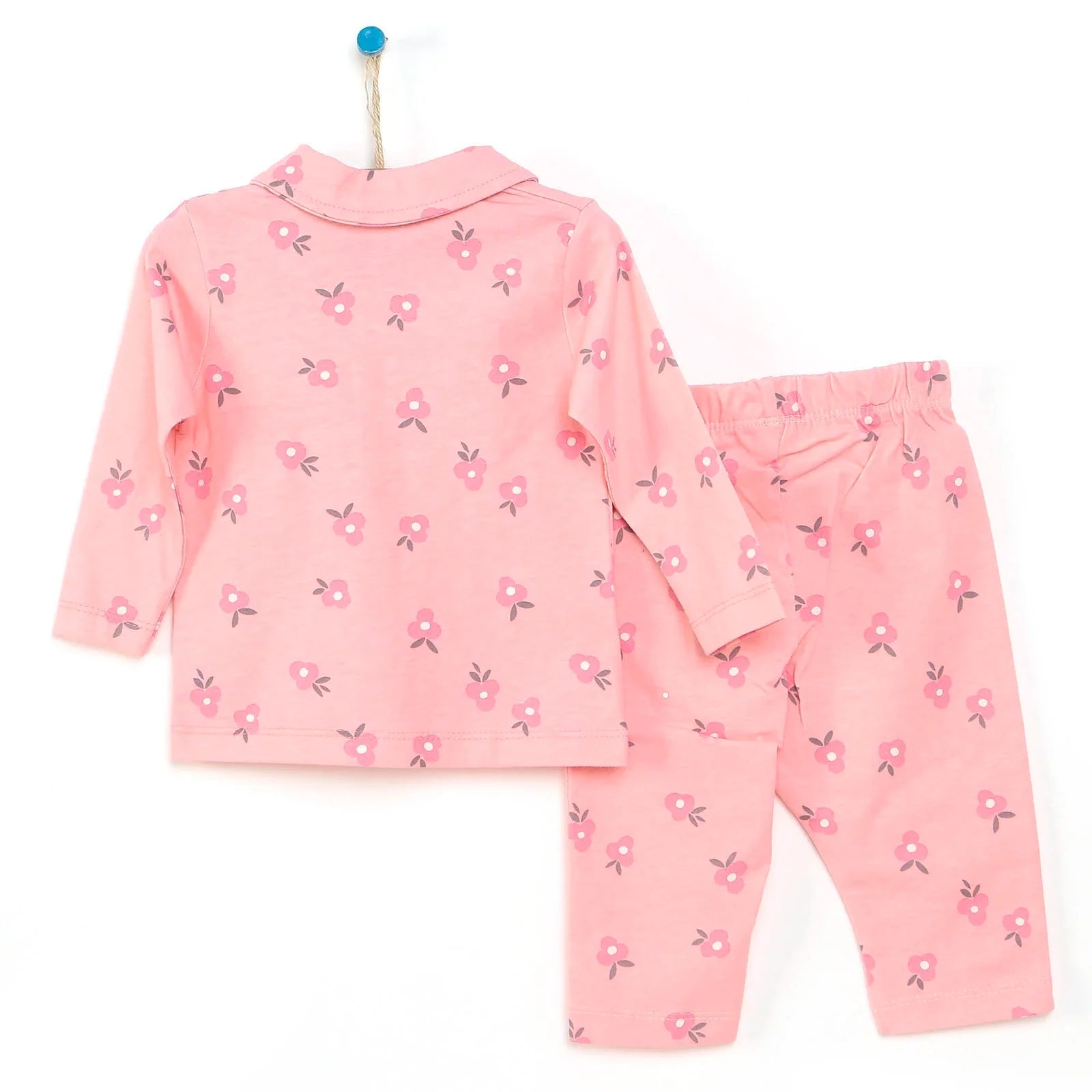HelloBaby Basic Baby Girl Pyjamas Set - Powder - mezetto ebebek ebebek