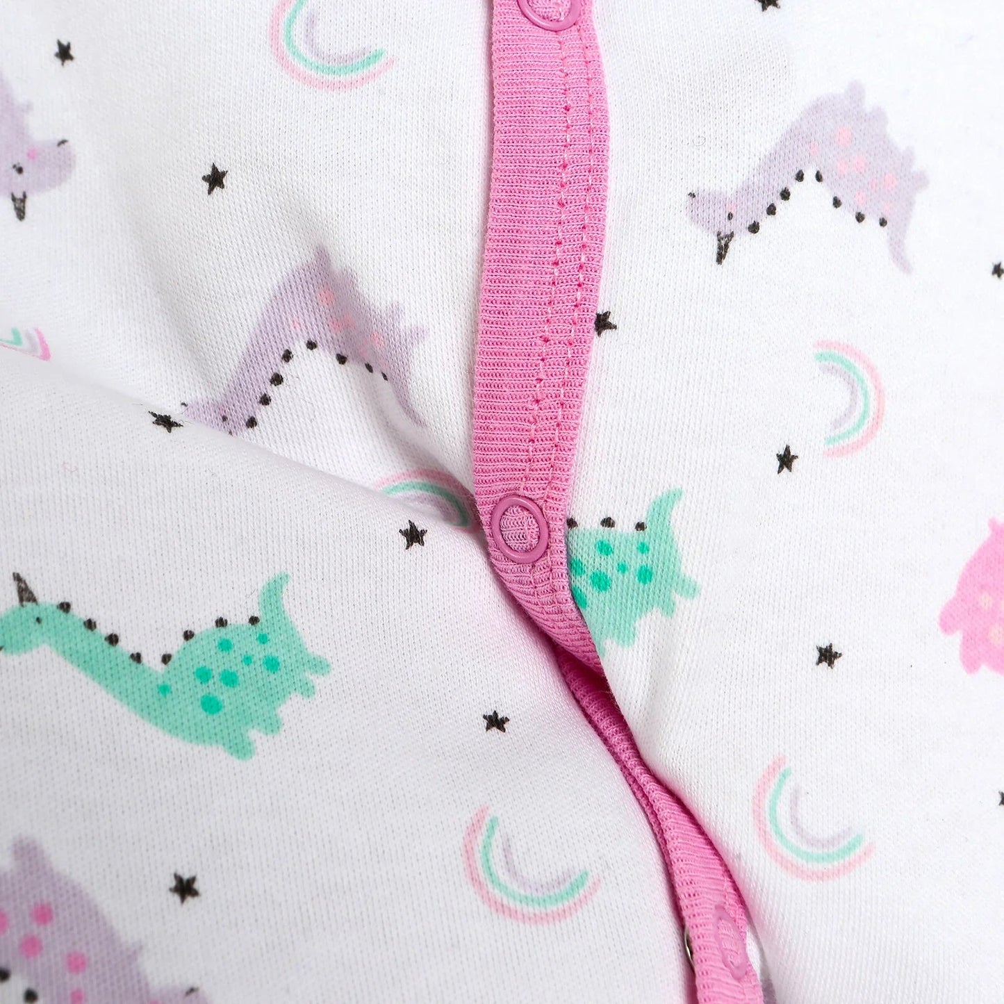 HelloBaby Basic Baby Girl Pyjamas Set - White - mezetto ebebek ebebek