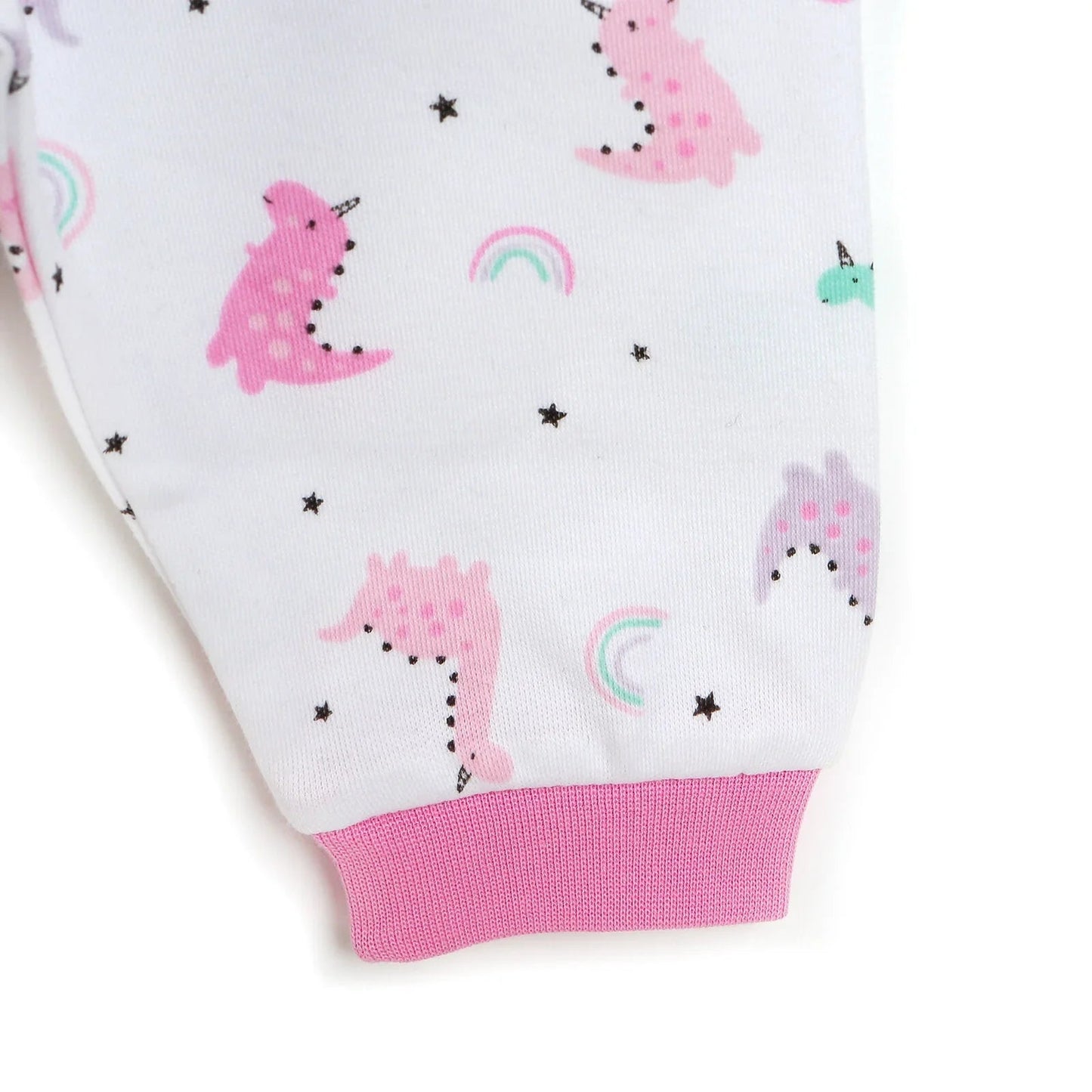 HelloBaby Basic Baby Girl Pyjamas Set - White - mezetto ebebek ebebek