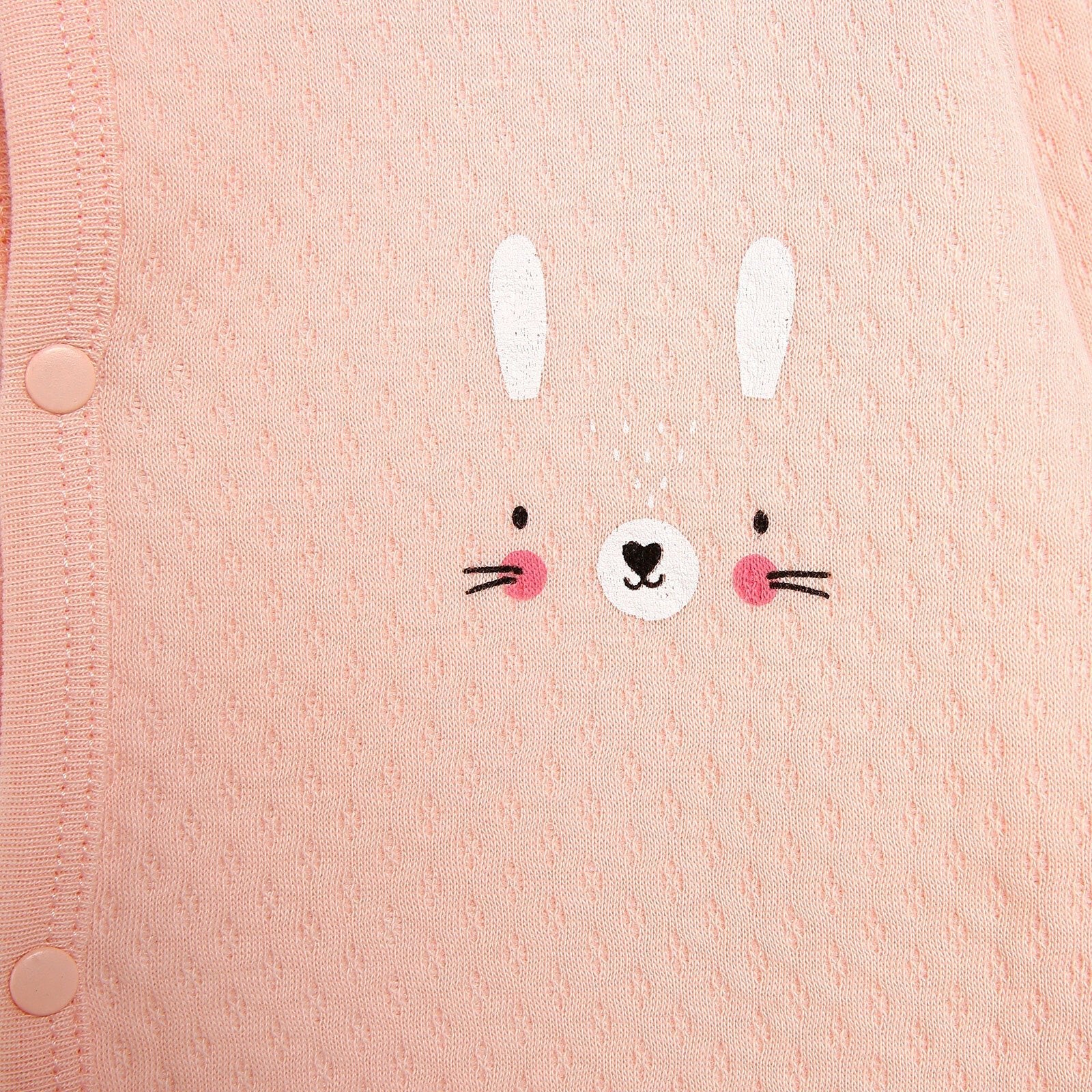 HelloBaby Basic Baby Girl Quilted Hooded - Light Pink - mezetto ebebek ebebek