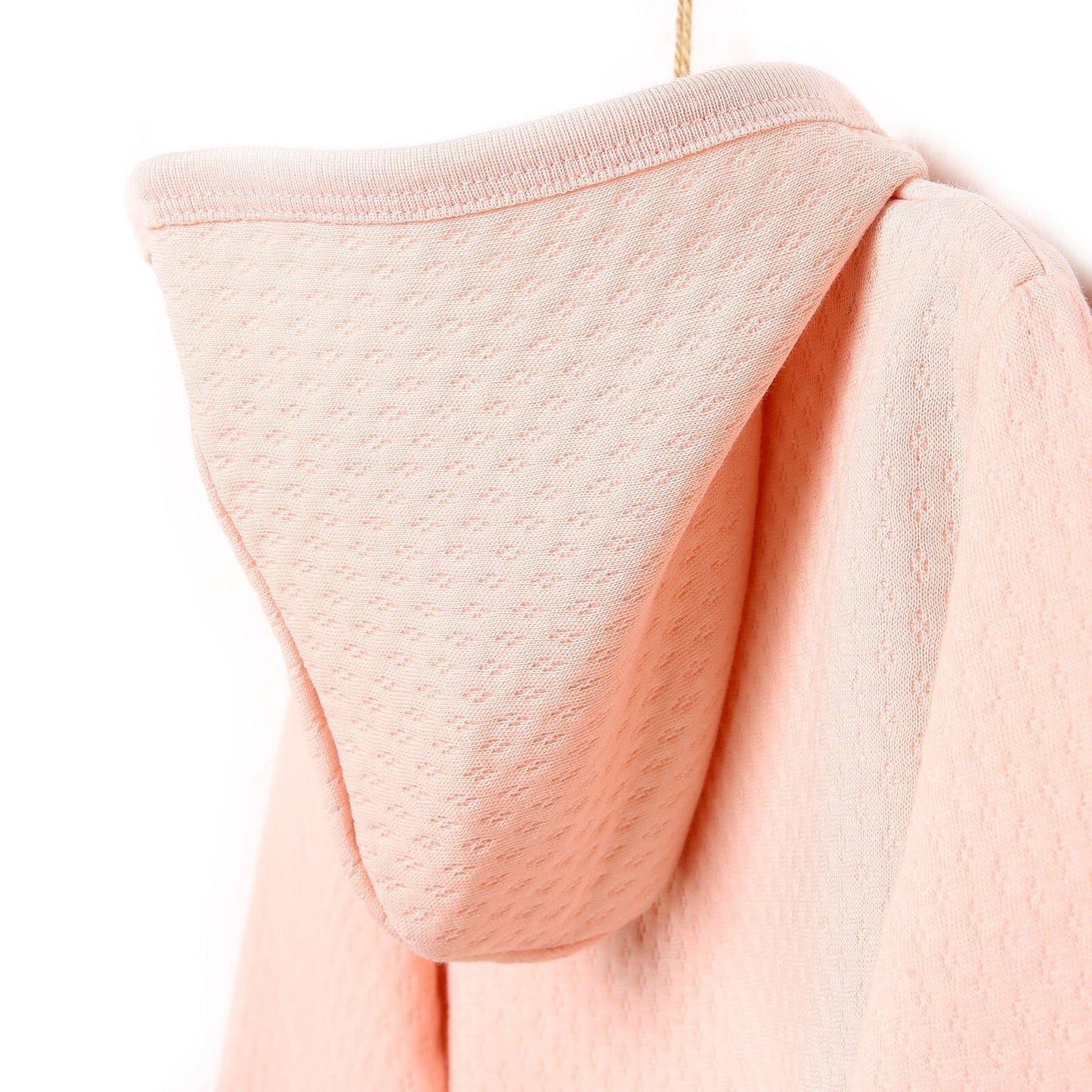 HelloBaby Basic Baby Girl Quilted Hooded - Light Pink - mezetto ebebek ebebek