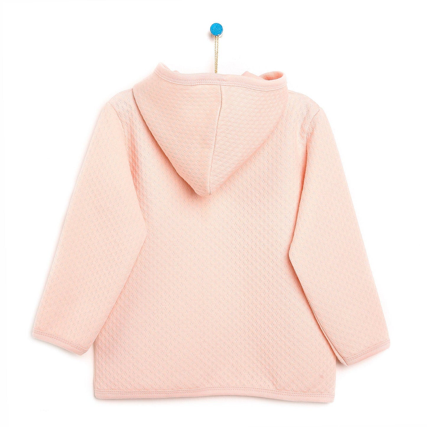 HelloBaby Basic Baby Girl Quilted Hooded - Light Pink - mezetto ebebek ebebek