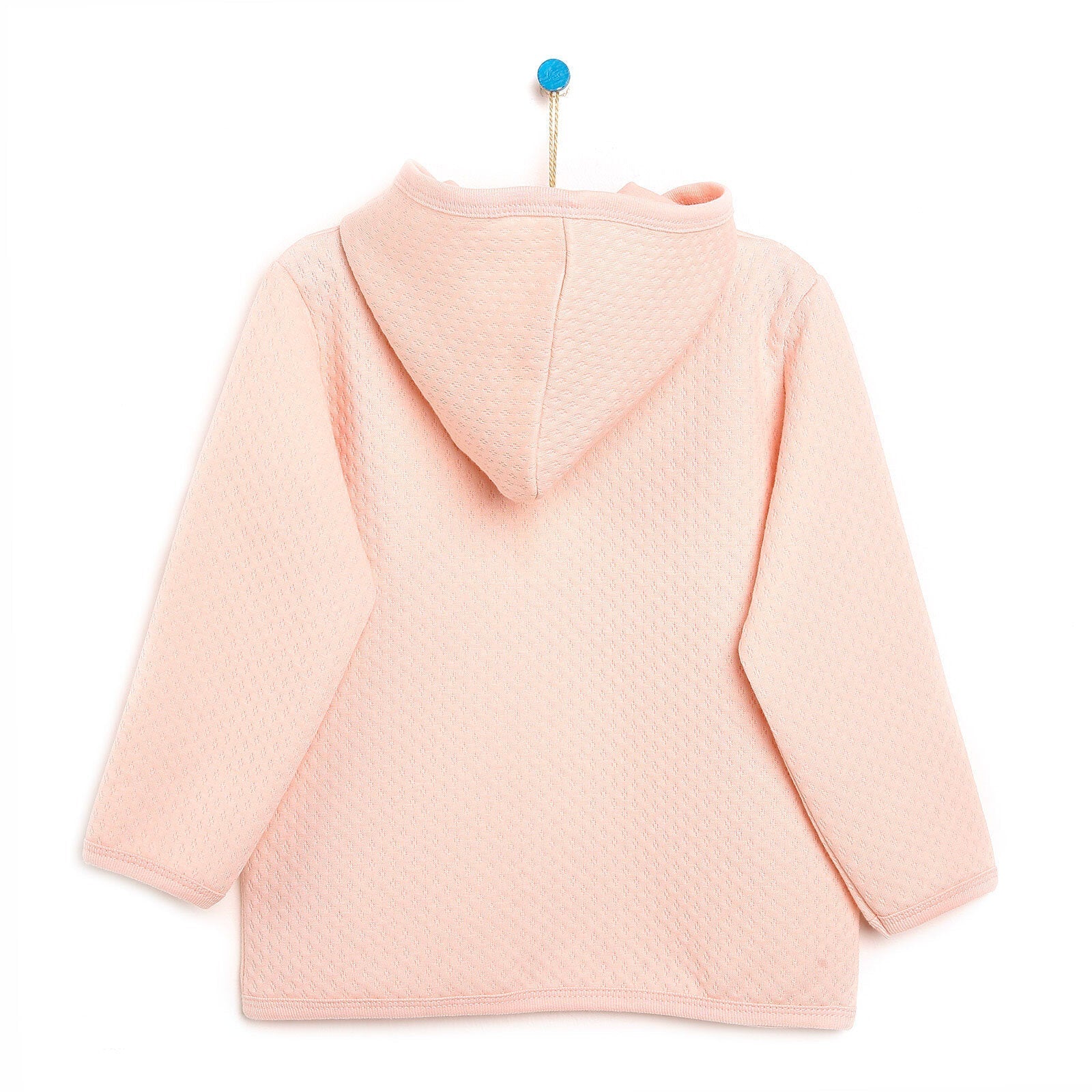 HelloBaby Basic Baby Girl Quilted Hooded - Light Pink - mezetto ebebek ebebek