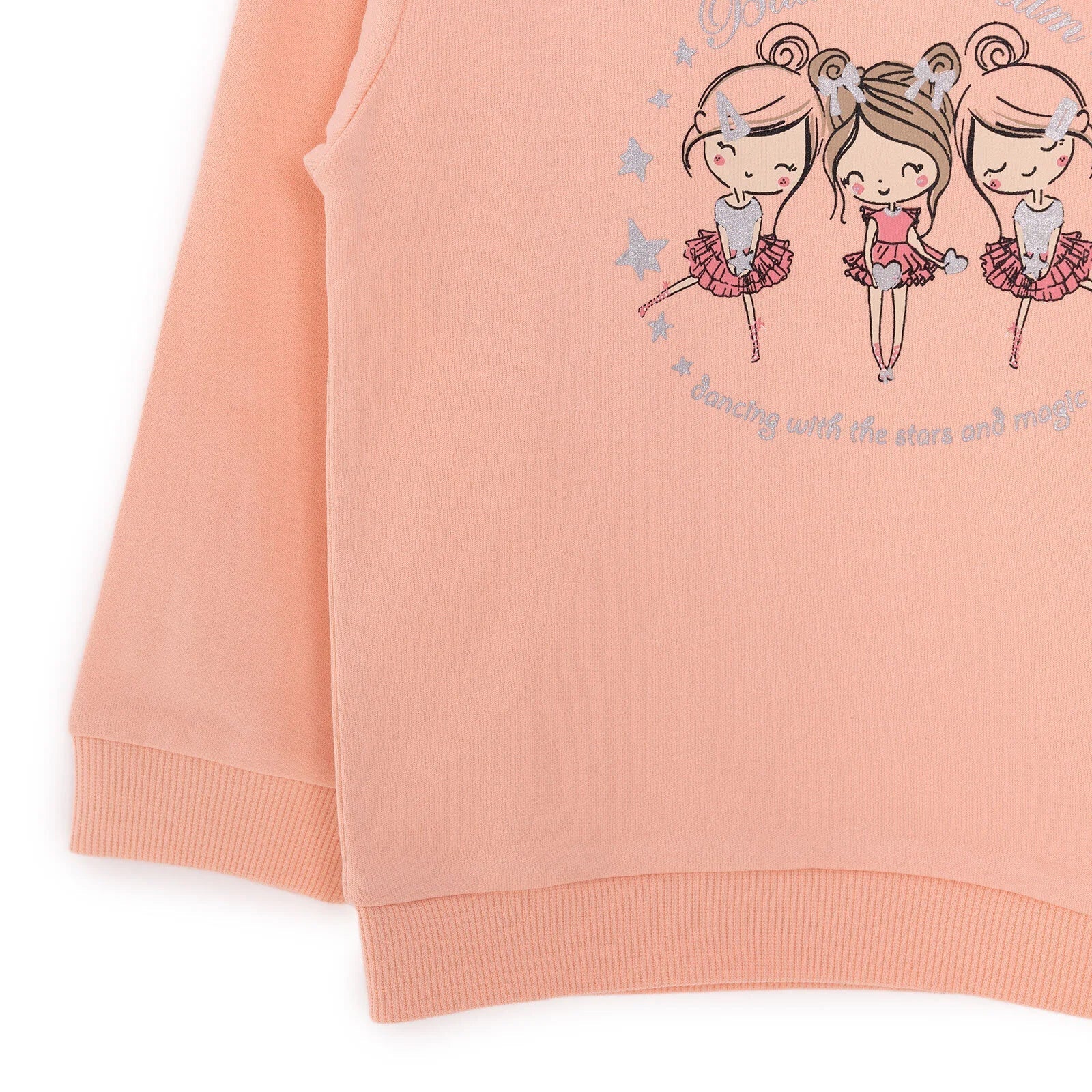 HelloBaby Basic Baby Girl Sweatshirt - Pink - mezetto ebebek ebebek