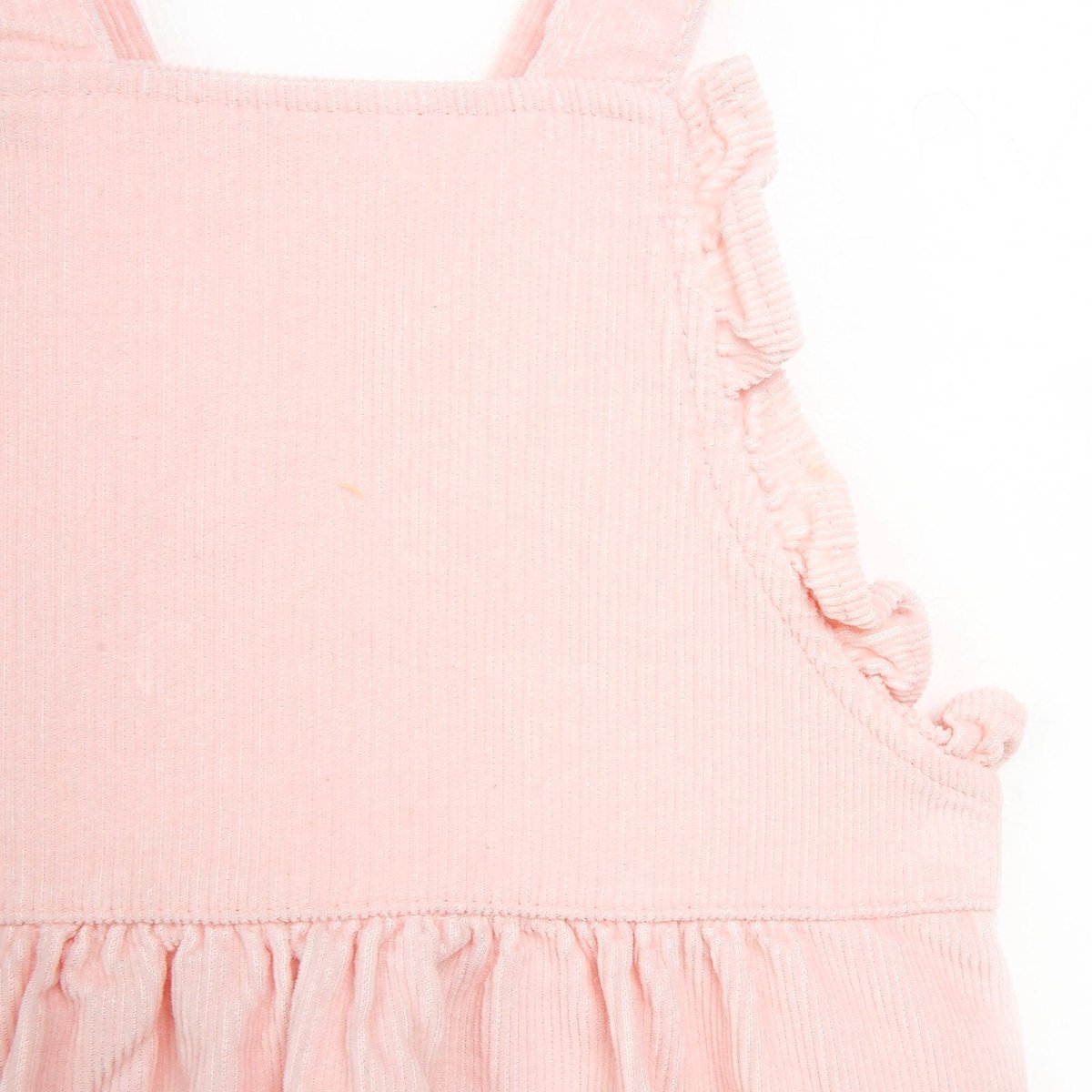 HelloBaby Basic Baby Girl Velvet Overall - Pink - mezetto ebebek ebebek