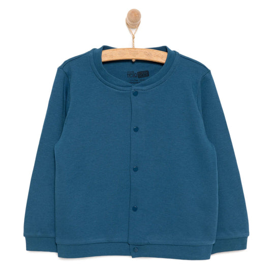 HelloBaby Basic Boy Cardigan - Dark Blue - mezetto ebebek ebebek