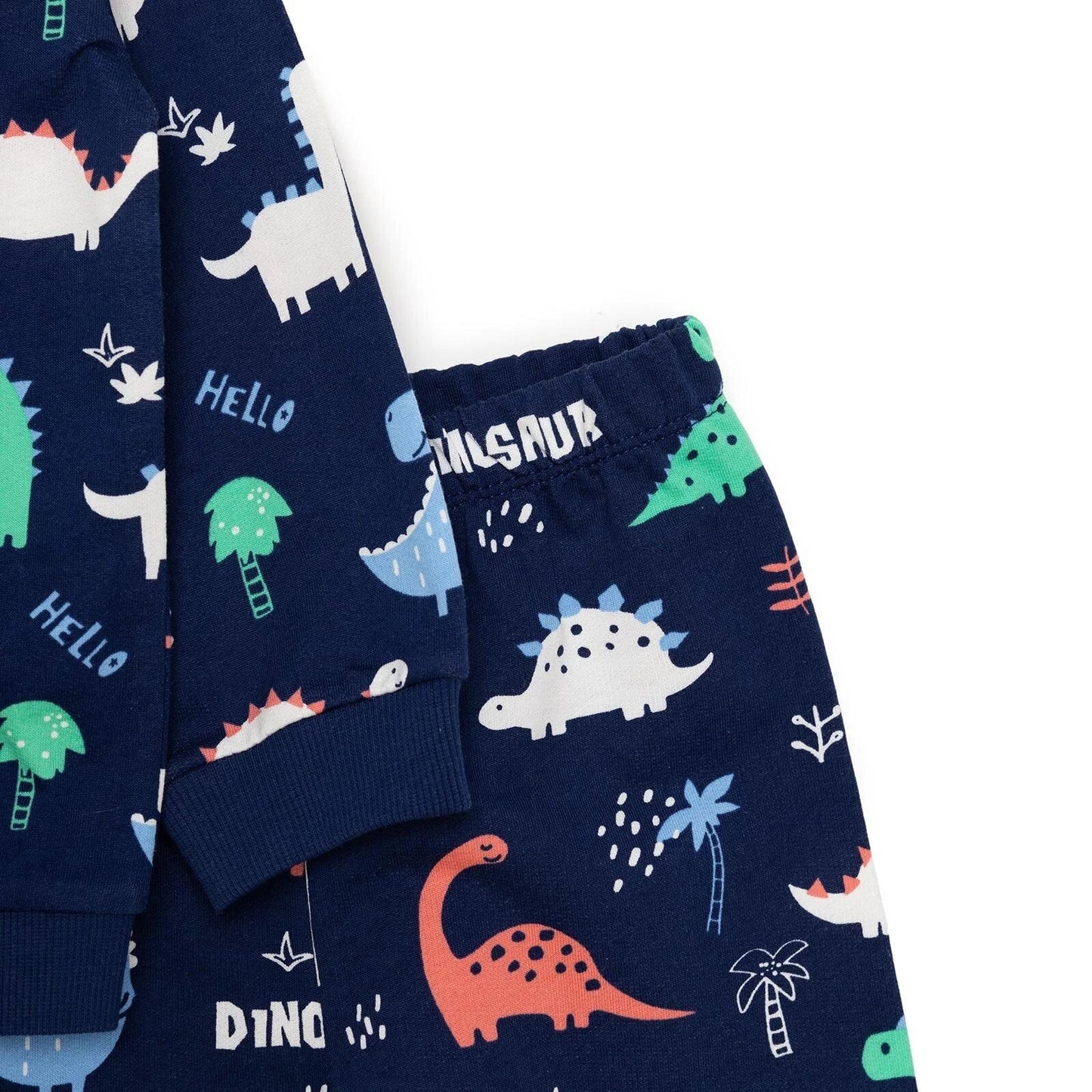 HelloBaby Basic Boy Dinosaur Patterned Jumpsuit - Printed - mezetto ebebek ebebek