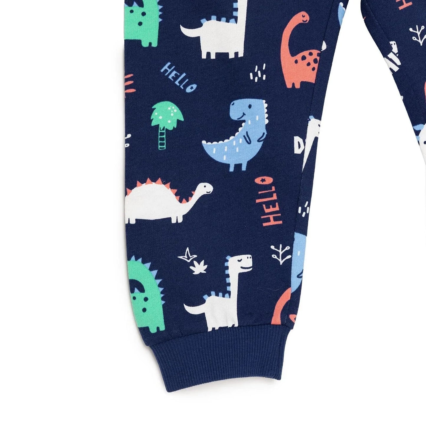 HelloBaby Basic Boy Dinosaur Patterned Jumpsuit - Printed - mezetto ebebek ebebek