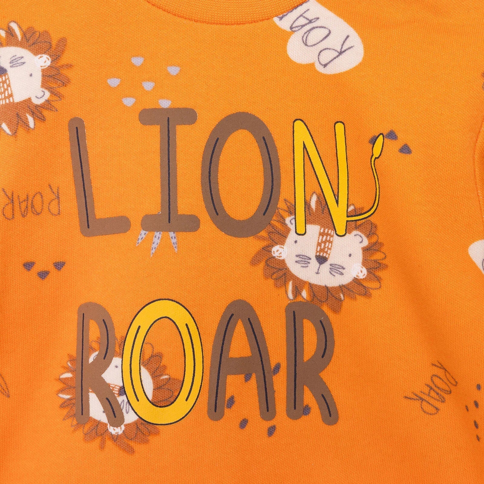 HelloBaby Basic Boy Lion Printed Jogging - Printed - mezetto ebebek ebebek