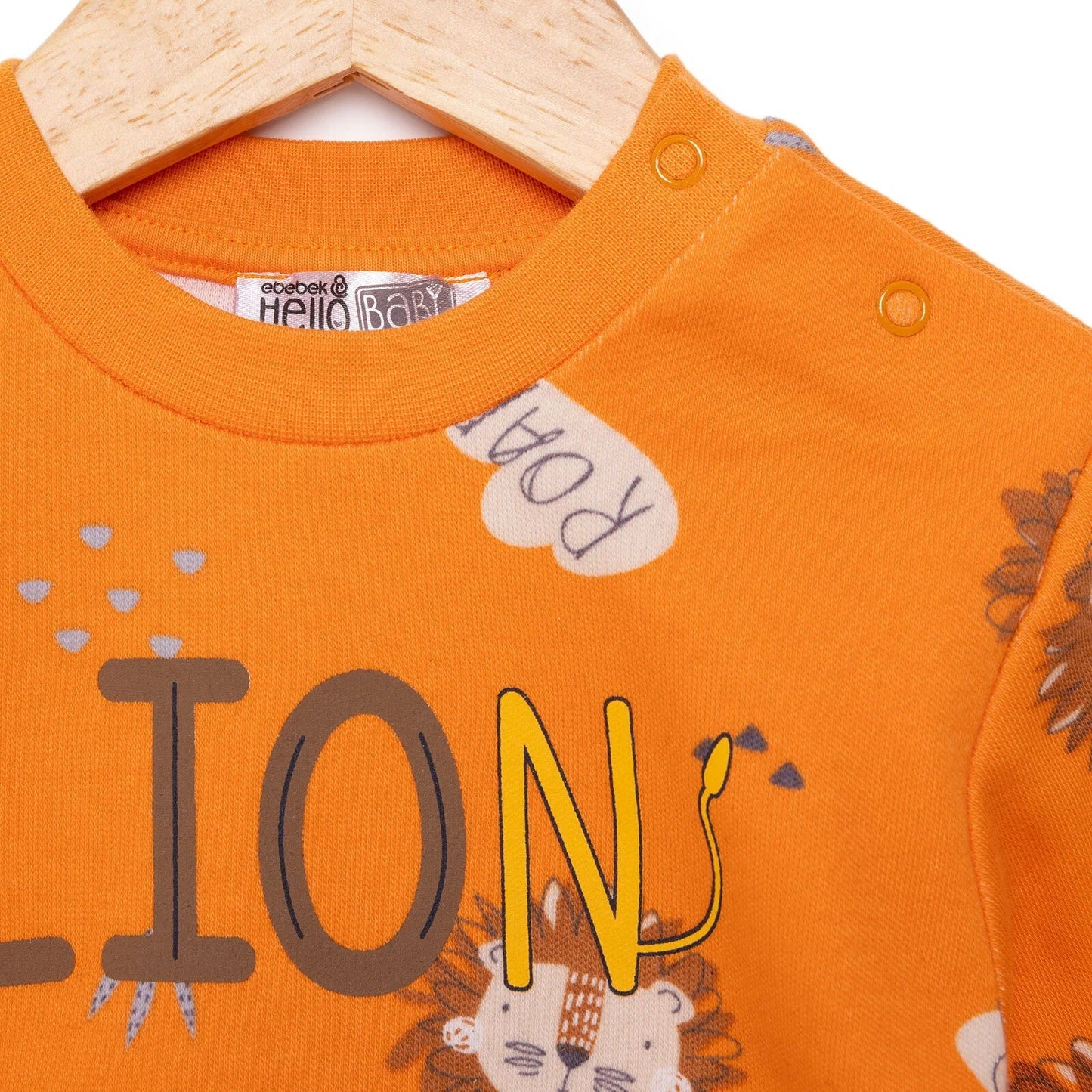 HelloBaby Basic Boy Lion Printed Jogging - Printed - mezetto ebebek ebebek