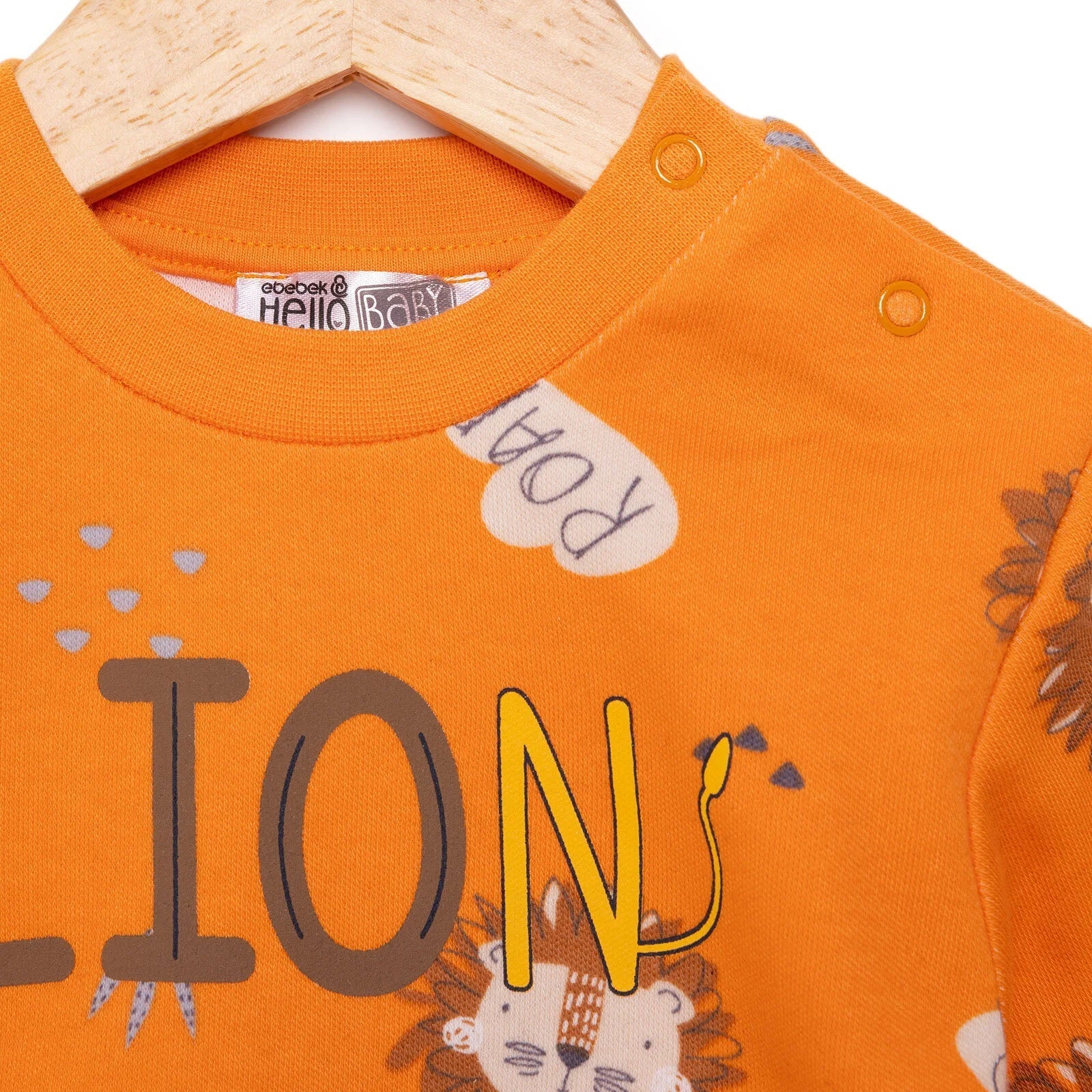HelloBaby Basic Boy Lion Printed Jogging - Printed - mezetto ebebek ebebek