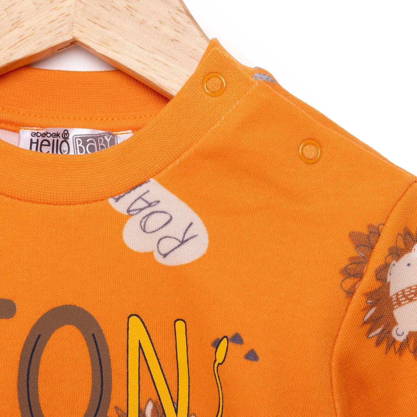 HelloBaby Basic Boy Lion Printed Jogging - Printed - mezetto ebebek ebebek