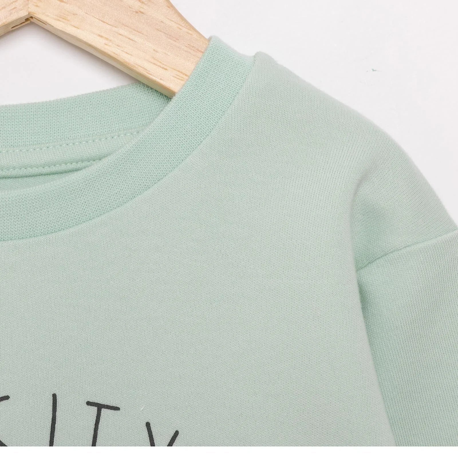 HelloBaby Basic Cat Printed Interlock Long Sleeve T-Shirt - Multicolour - mezetto ebebek ebebek