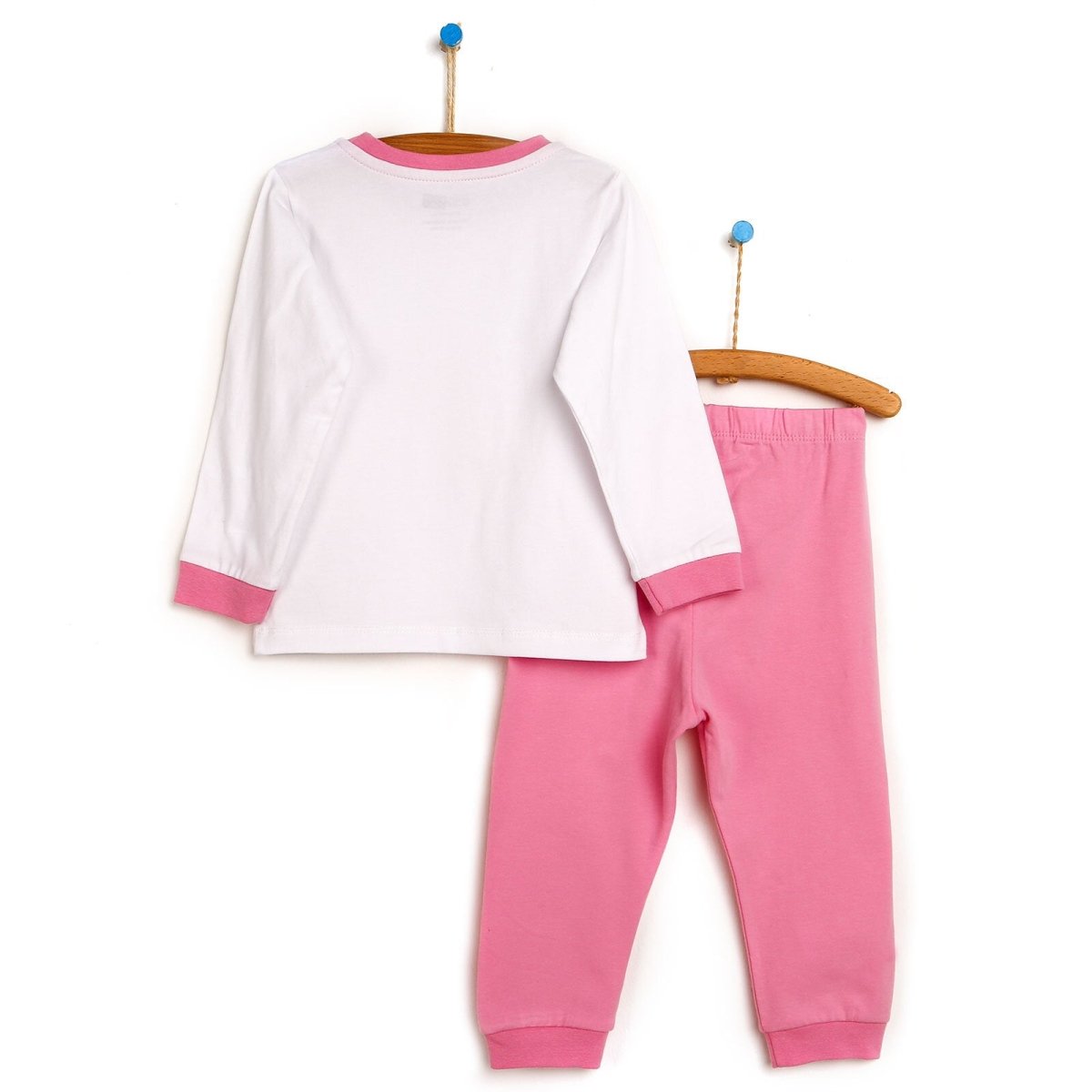 HelloBaby Basic Collared Neck Pyjamas Set - mezetto ebebek ebebek
