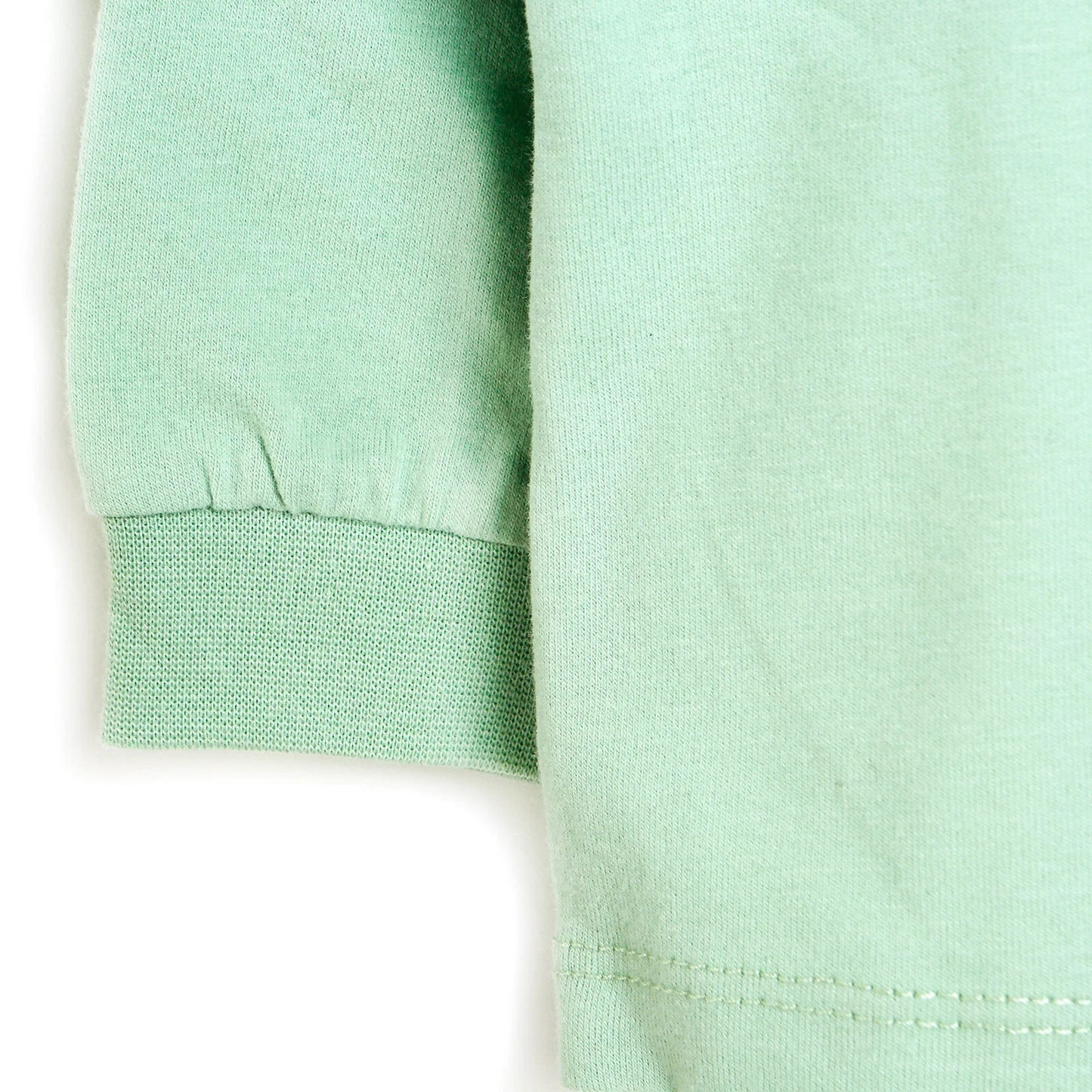 HelloBaby Basic Collared Neck Pyjamas Set - Mint - mezetto ebebek ebebek
