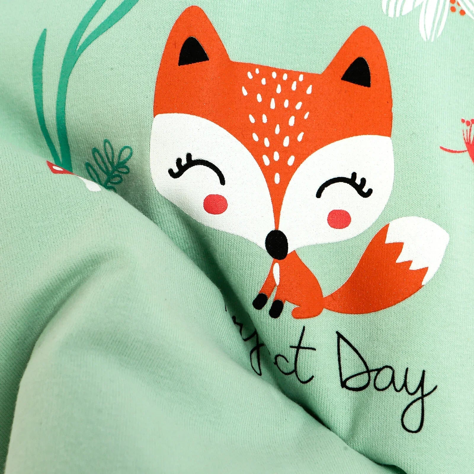 HelloBaby Basic Collared Neck Pyjamas Set - Mint - mezetto ebebek ebebek