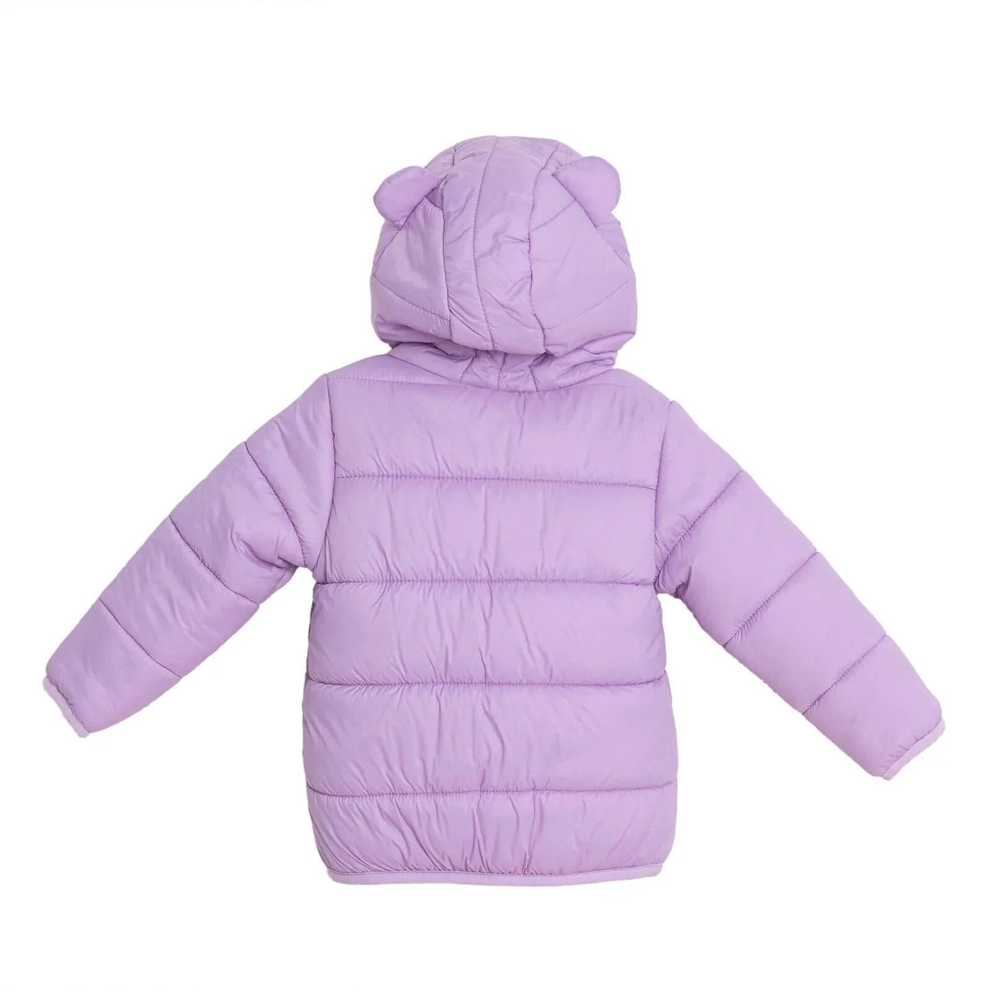 HelloBaby Basic Eared Hoodie Coat - Lilac - mezetto ebebek ebebek
