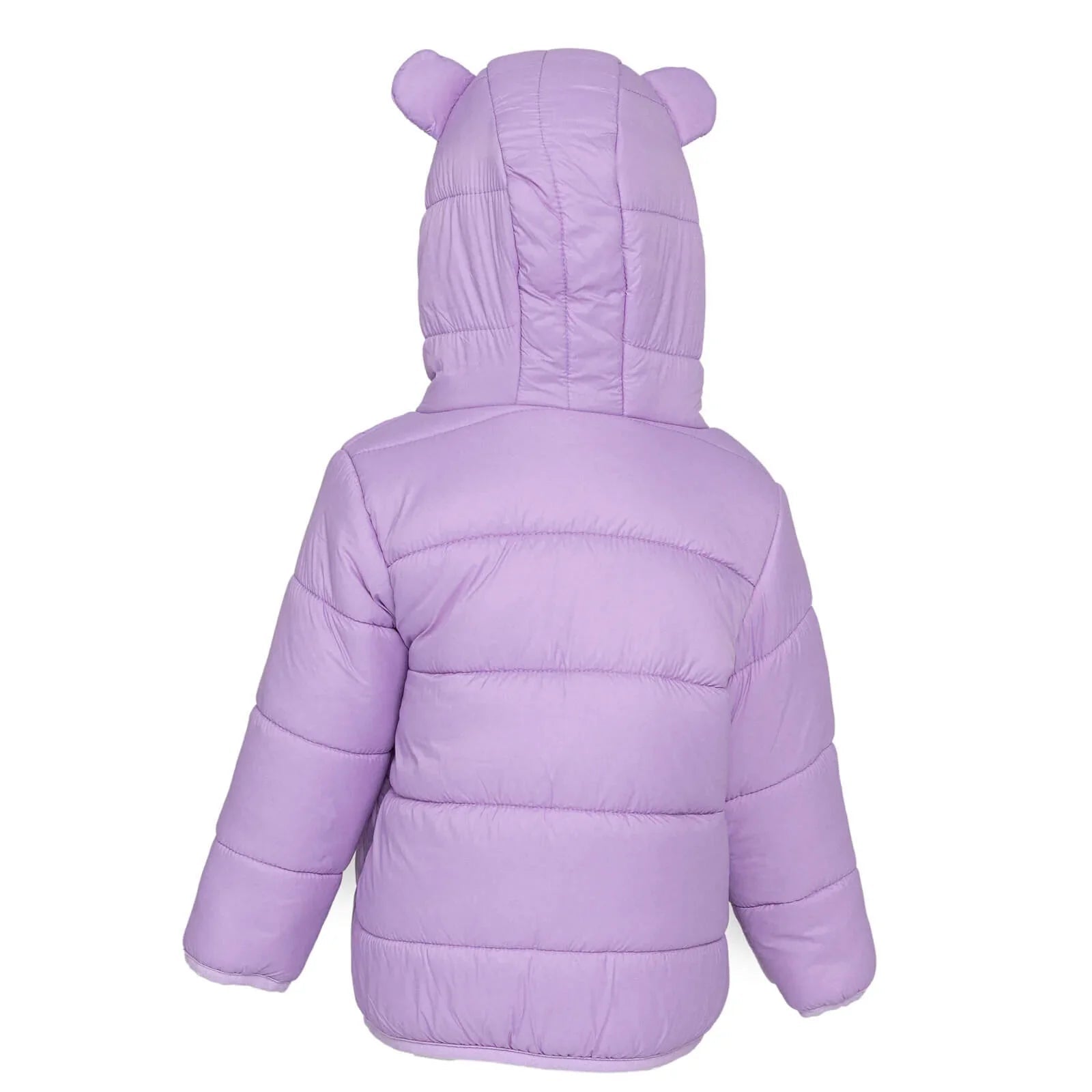 HelloBaby Basic Eared Hoodie Coat - Lilac - mezetto ebebek ebebek