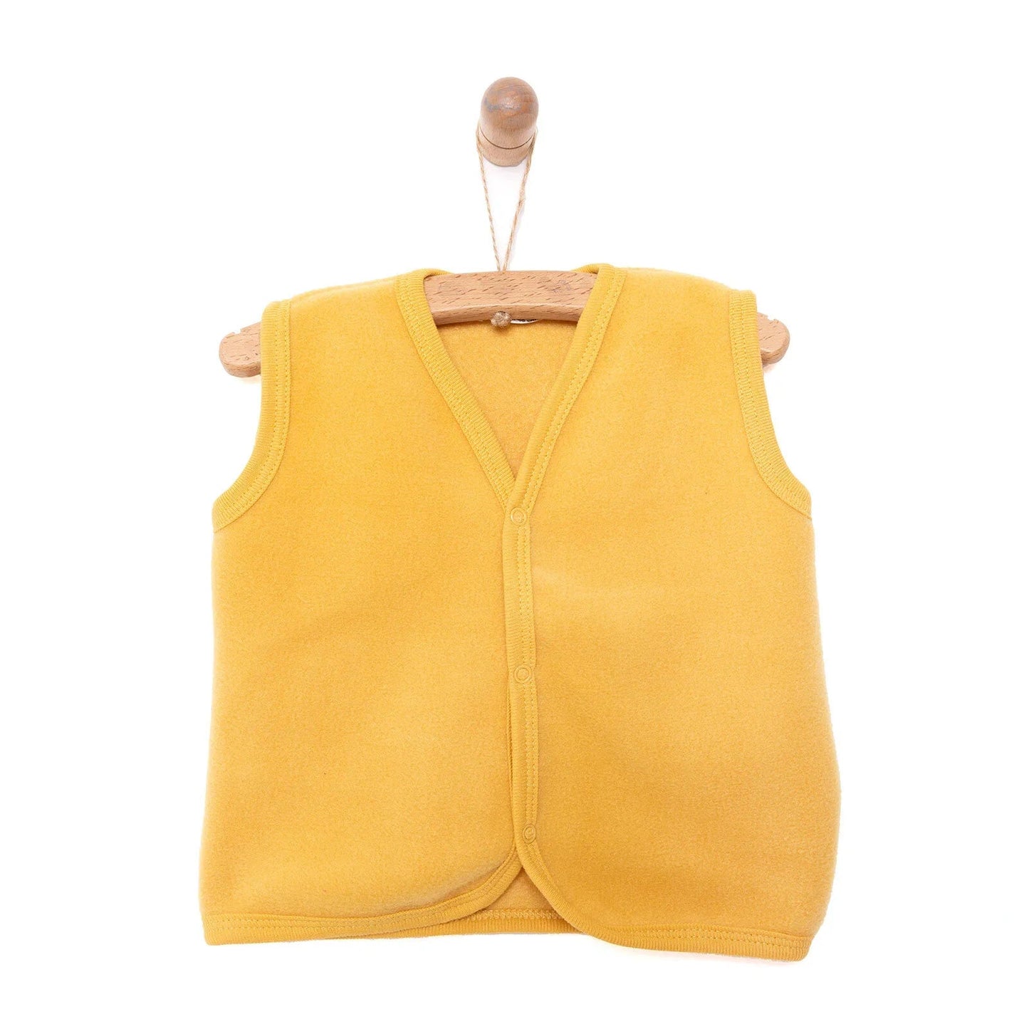 HelloBaby Basic Fleece Vest - Dark Yellow - mezetto ebebek ebebek