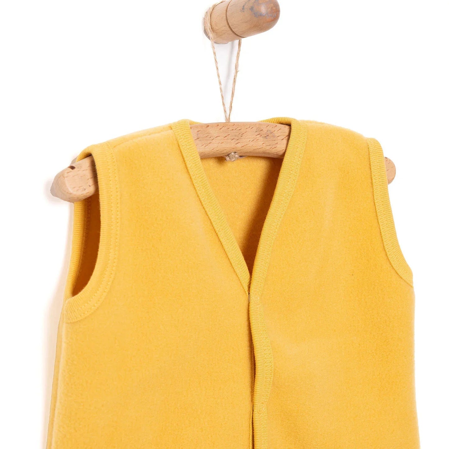 HelloBaby Basic Fleece Vest - Dark Yellow - mezetto ebebek ebebek