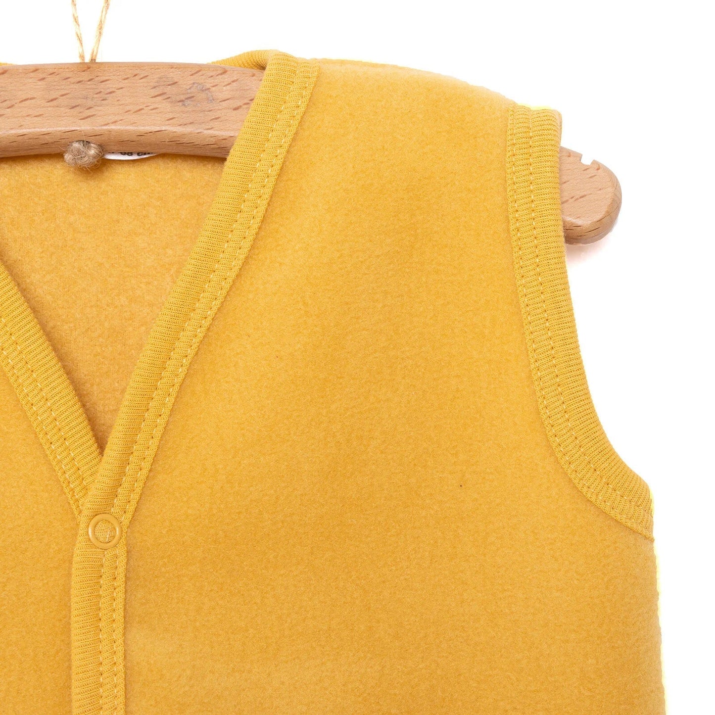 HelloBaby Basic Fleece Vest - Dark Yellow - mezetto ebebek ebebek