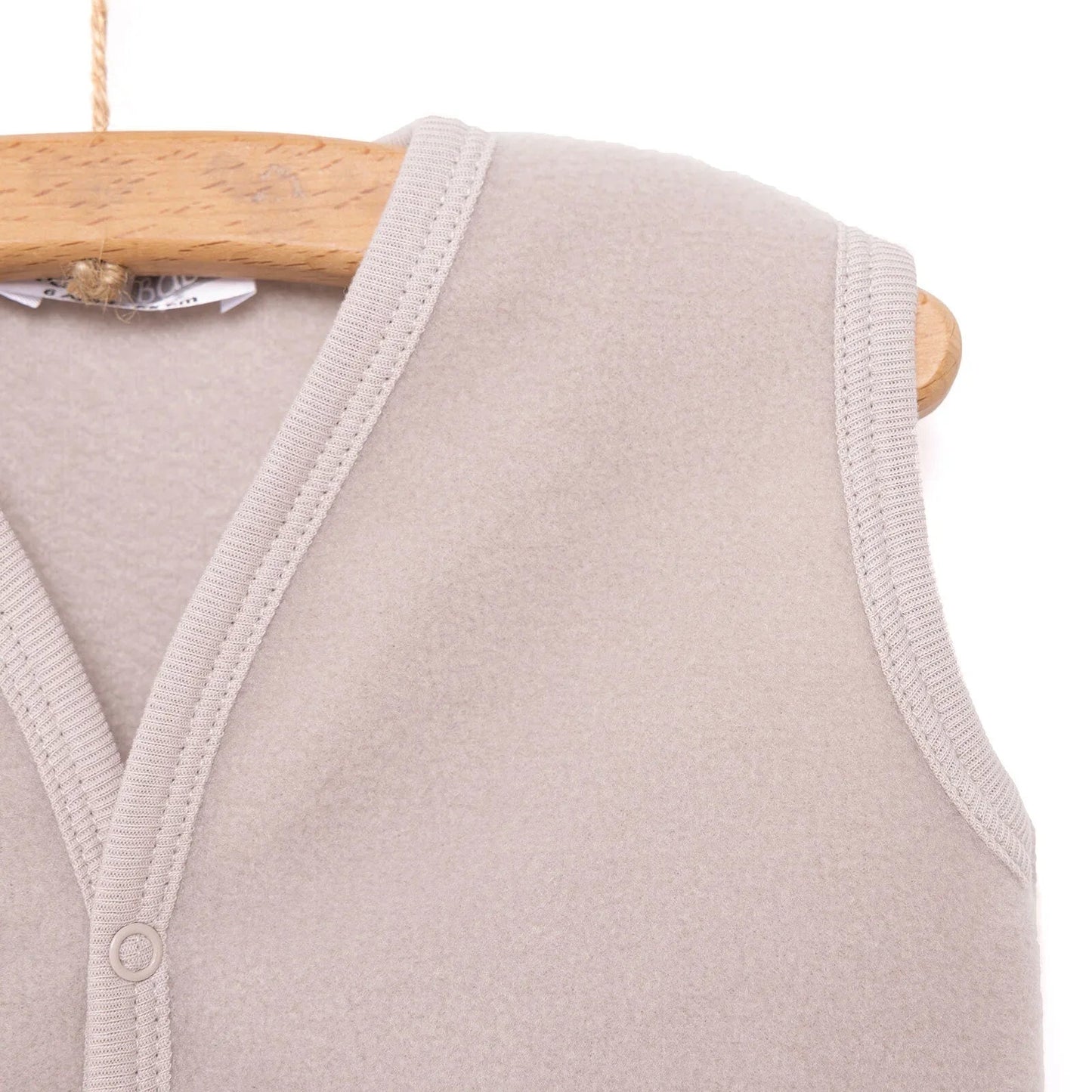 HelloBaby Basic Fleece Vest - Mink - mezetto ebebek ebebek