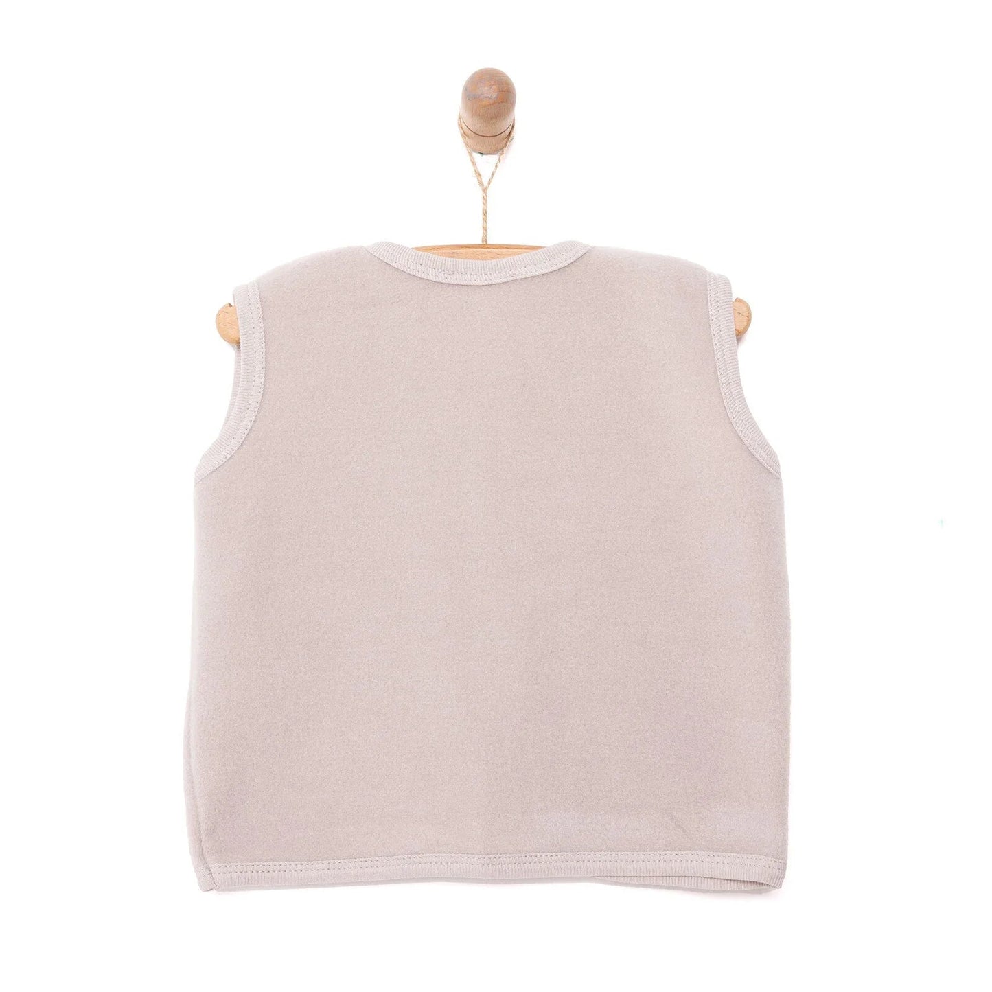 HelloBaby Basic Fleece Vest - Mink - mezetto ebebek ebebek