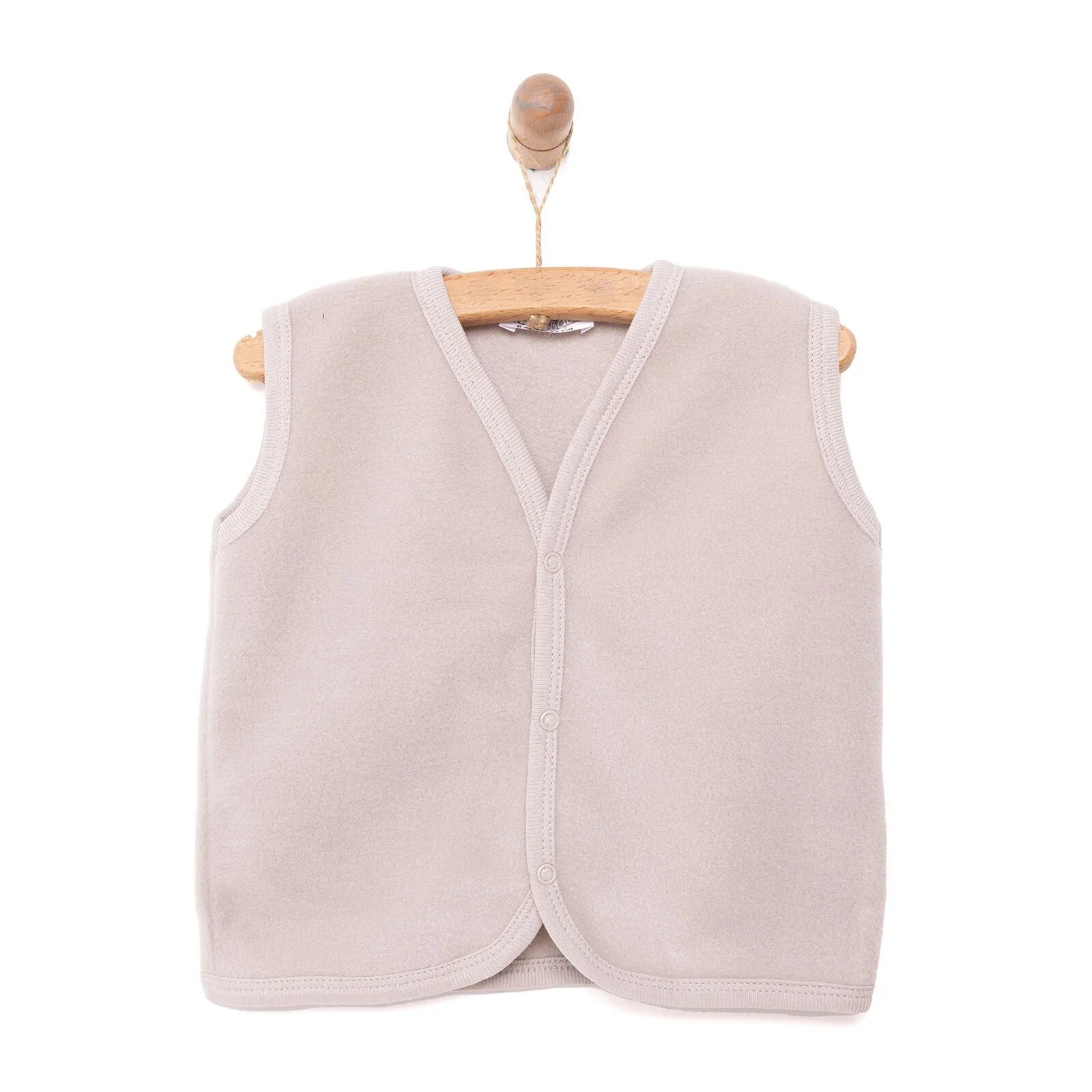 HelloBaby Basic Fleece Vest - Mink - mezetto ebebek ebebek